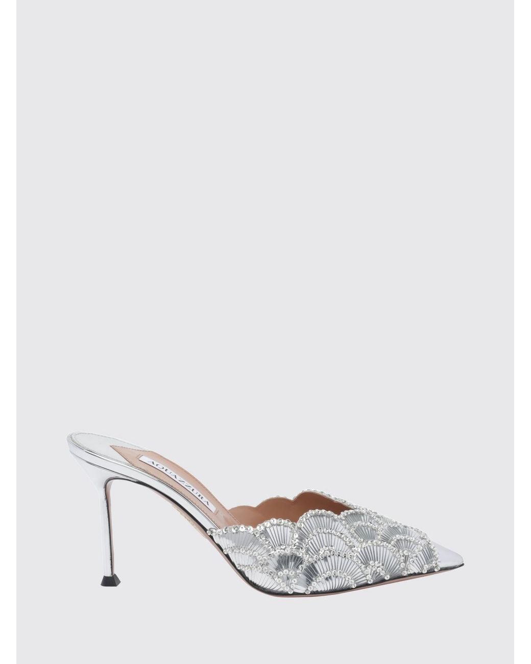 Aquazzura White Heeled Sandal
