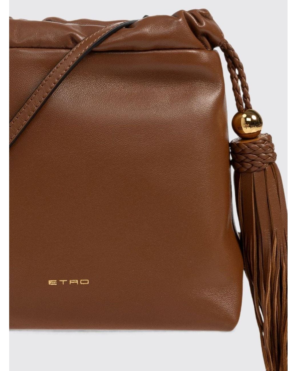 Etro Brown Kalispera Mini Bucket Bag