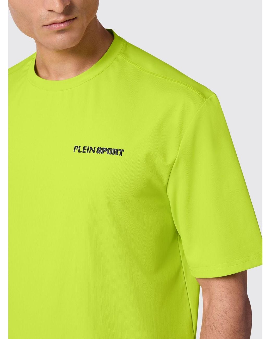 Philipp Plein Yellow Cotton T-Shirt With Logo for men