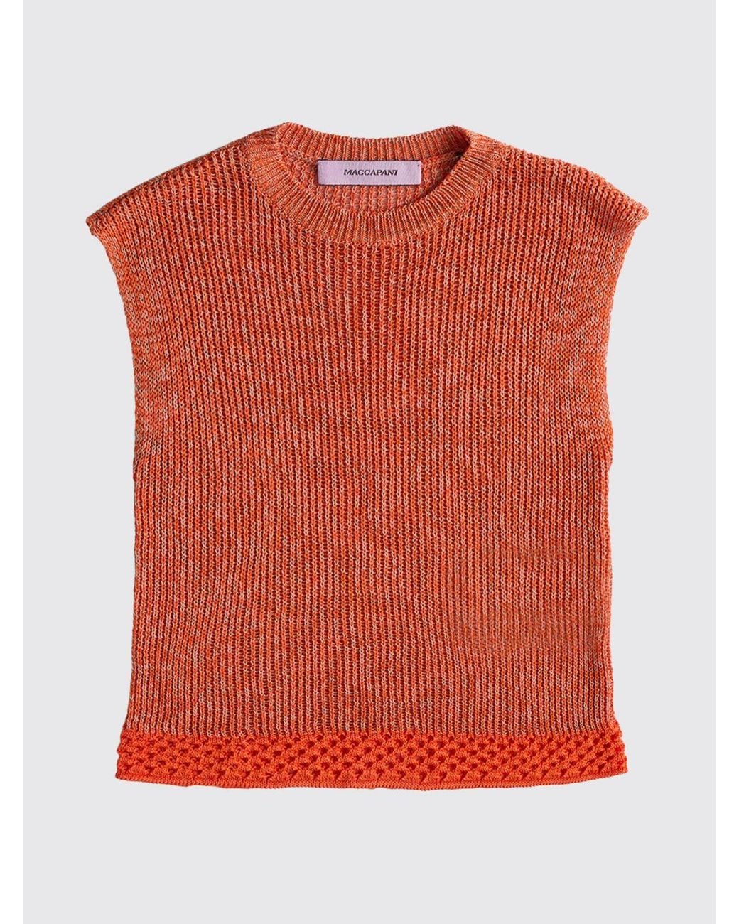 MACCAPANI Red Giuly Cotton And Viscose Top