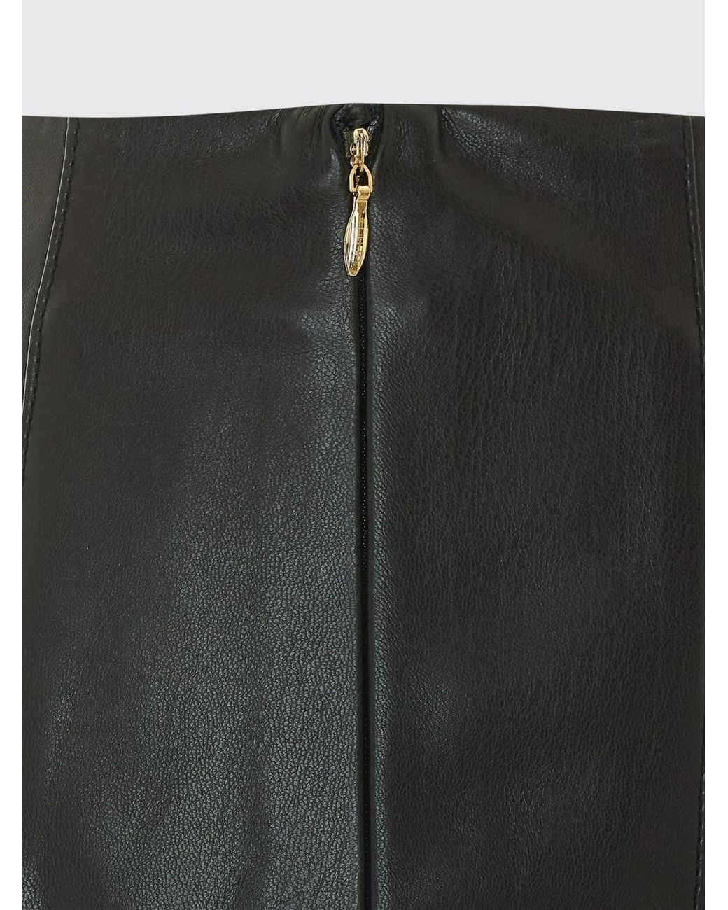 Liu Jo Black High-Waisted A-Line Midi Skirt