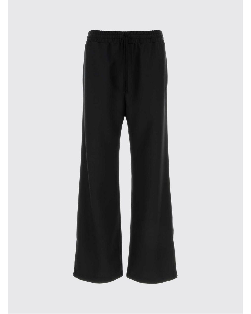 Valentino Black Crêpe Drawstring Trousers for men