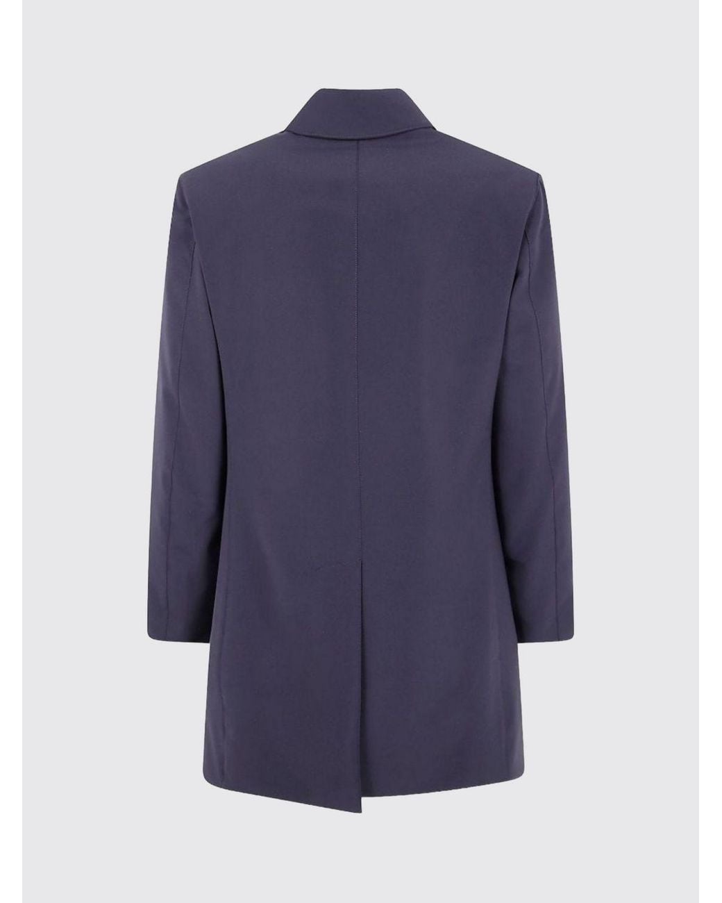 Aspesi Blue Single-Breasted Knee-Length Trench Coat for men