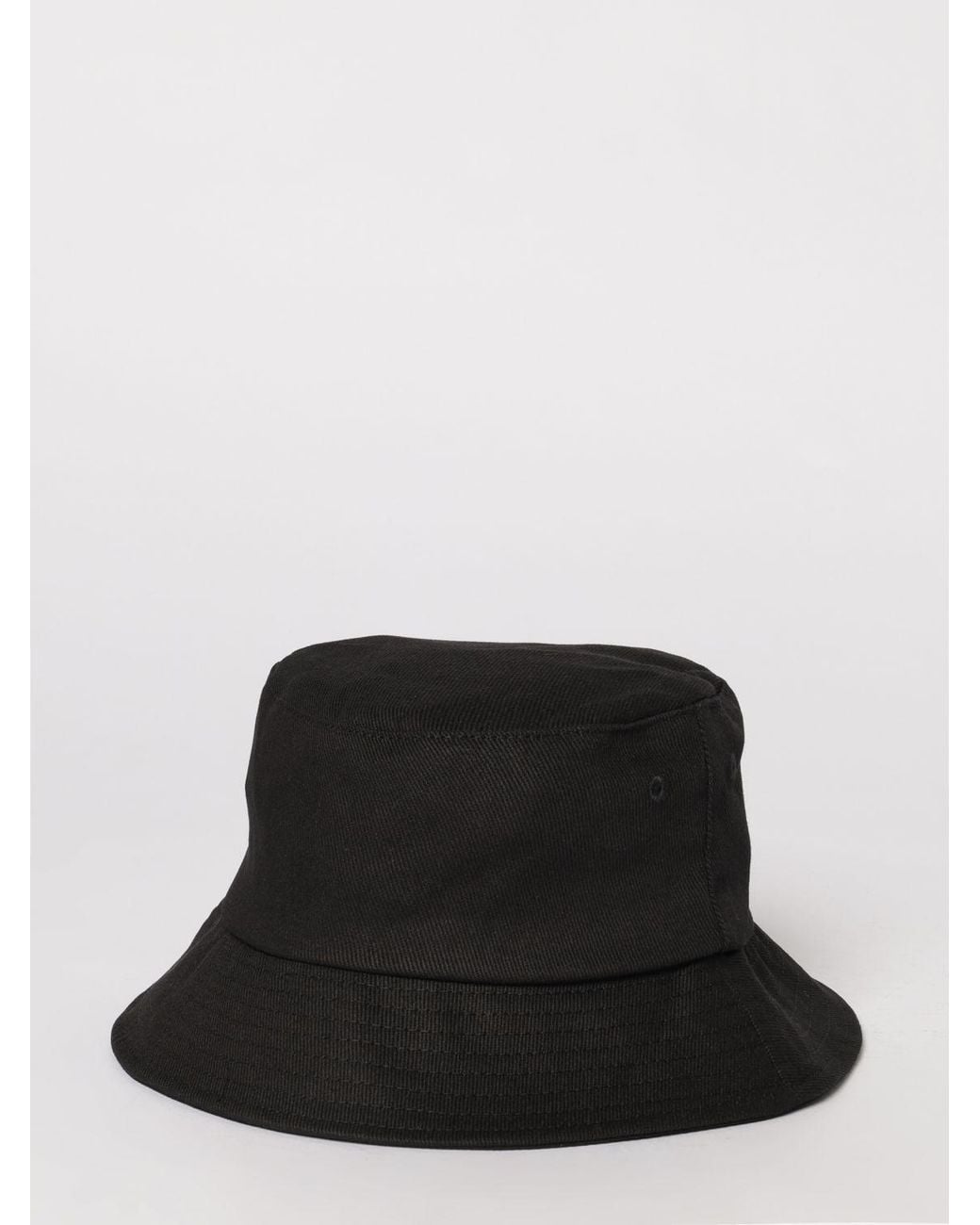 Versace Jeans Couture Black Cotton Twill Hat With Logo