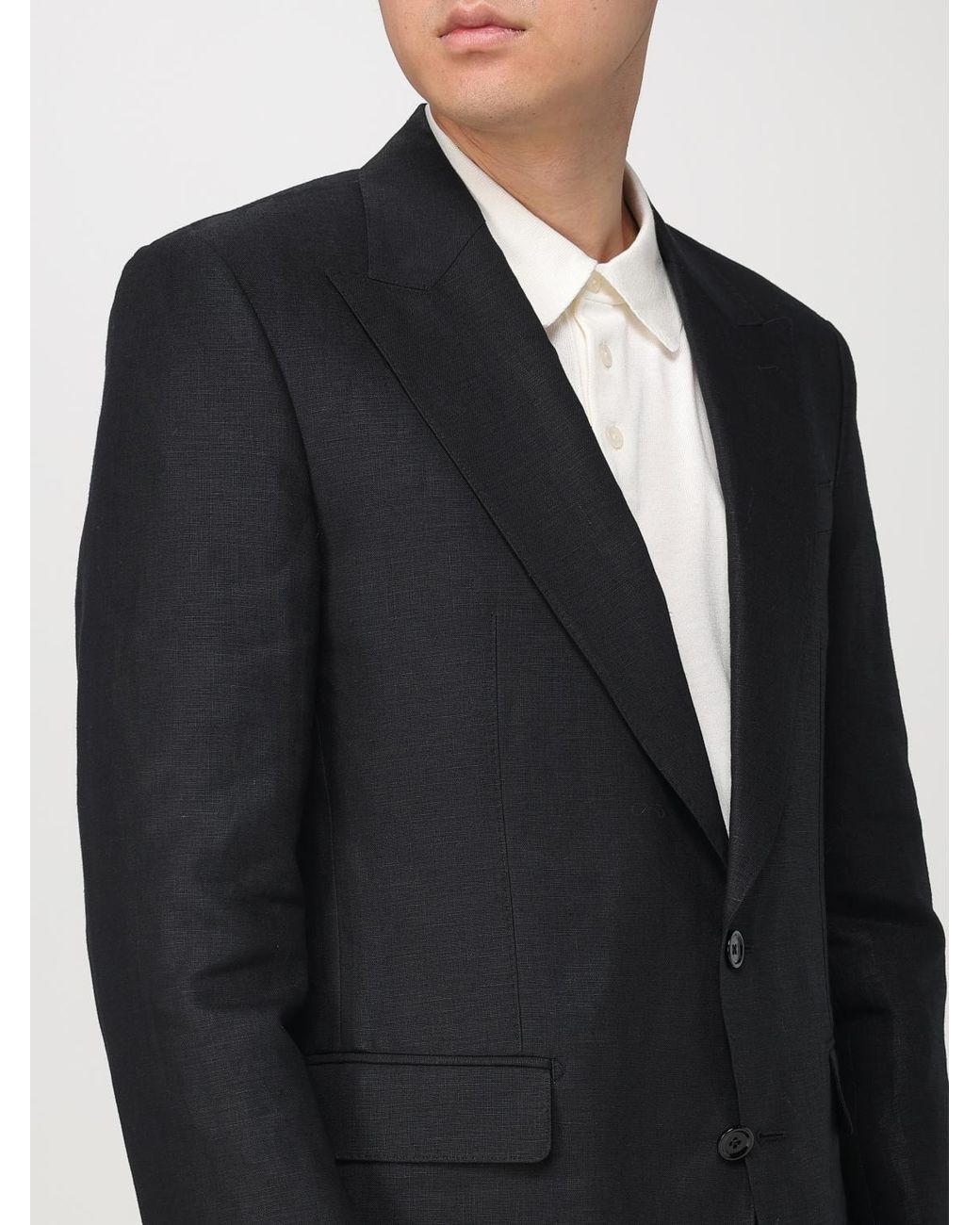 Dolce & Gabbana Blue Tailored Notch Lapel Suit Jacket for men