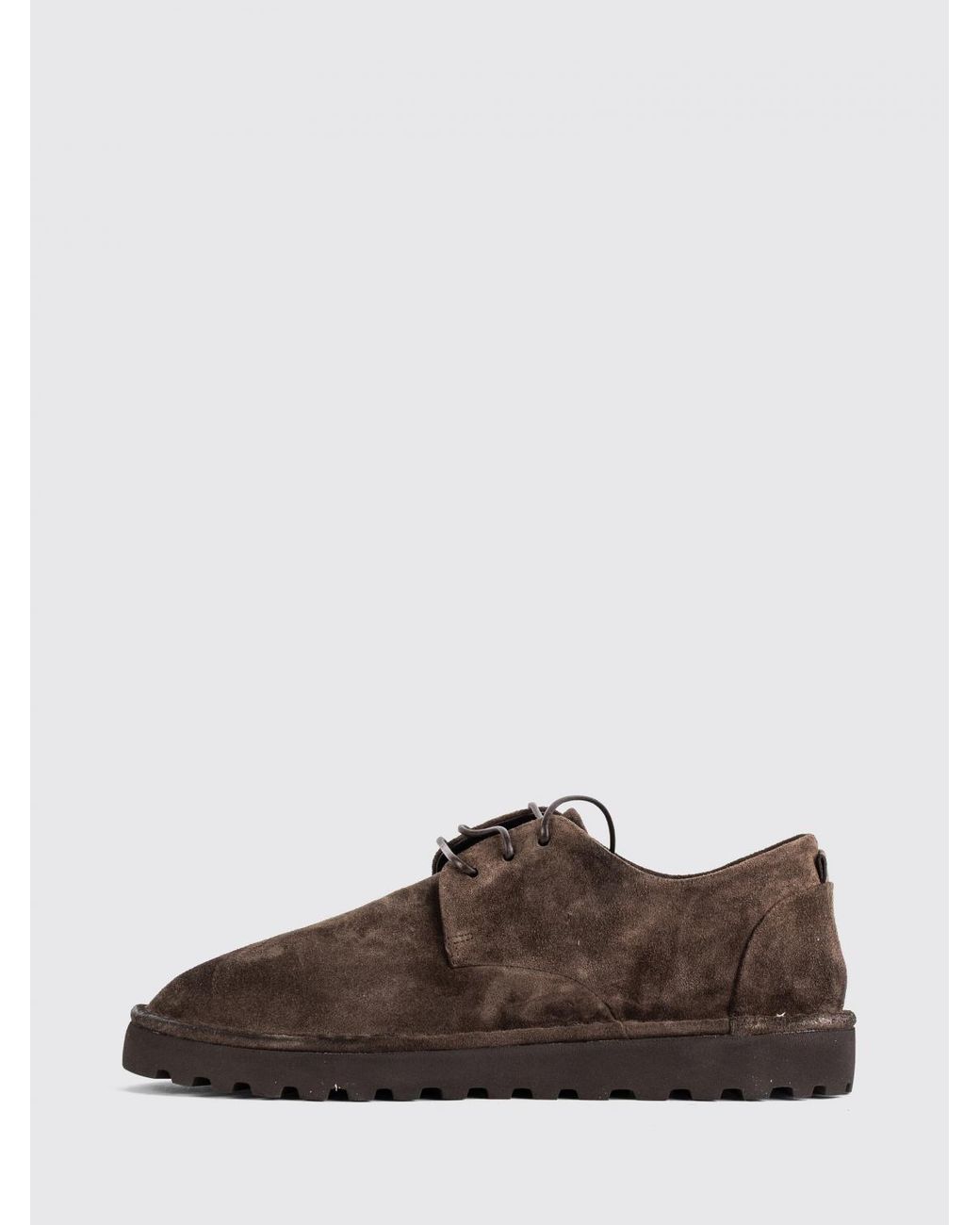 Marsèll Brown Sancrispa Alta Pomice Suede Derby Shoes With High Sole for men