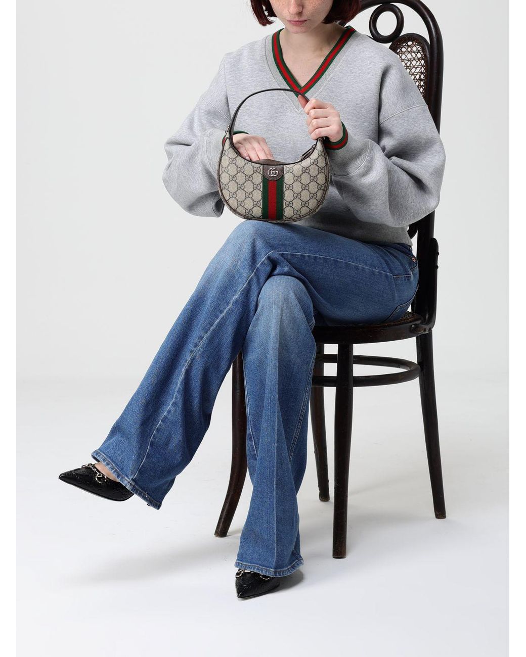 Gucci Natural Small Ophidia Shoulder Bag
