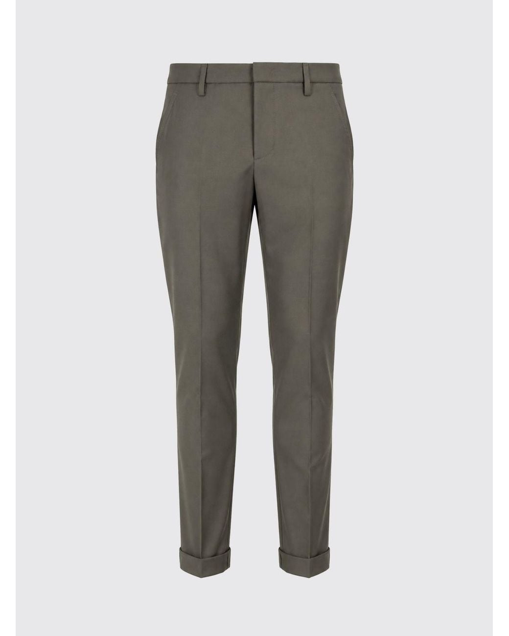 Dondup Gray Gaubert Slim Fit Sartorial Pants for men