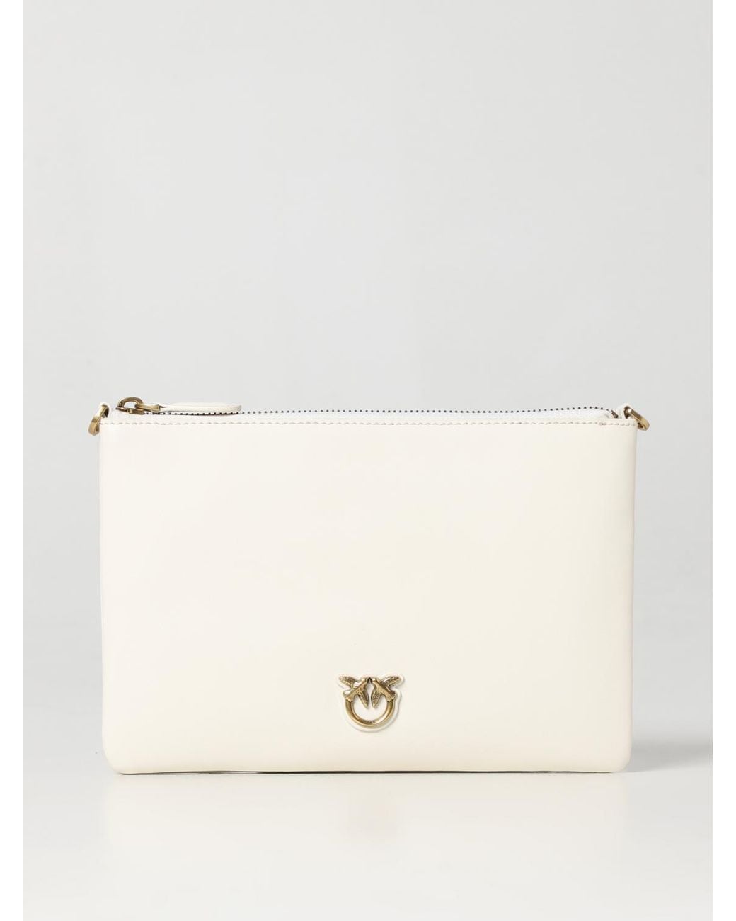 Pinko Natural Leather Clutch