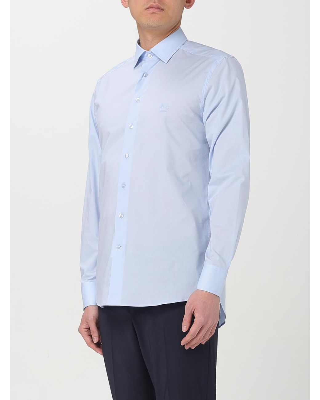 Camicia Classica di Etro in Blue da Uomo