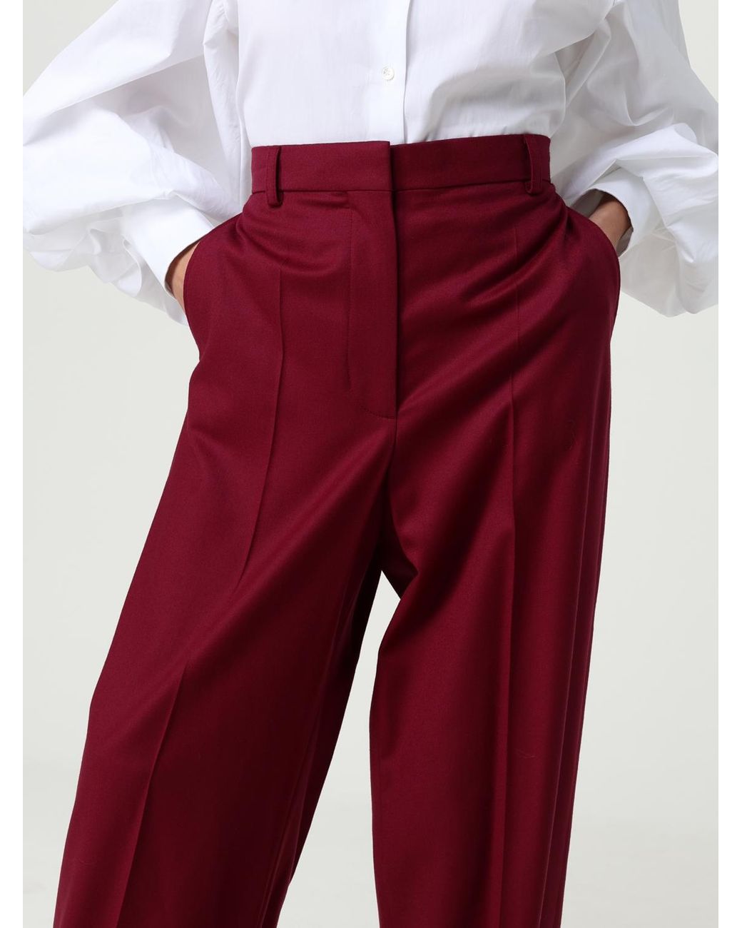 Stella McCartney Red Trousers
