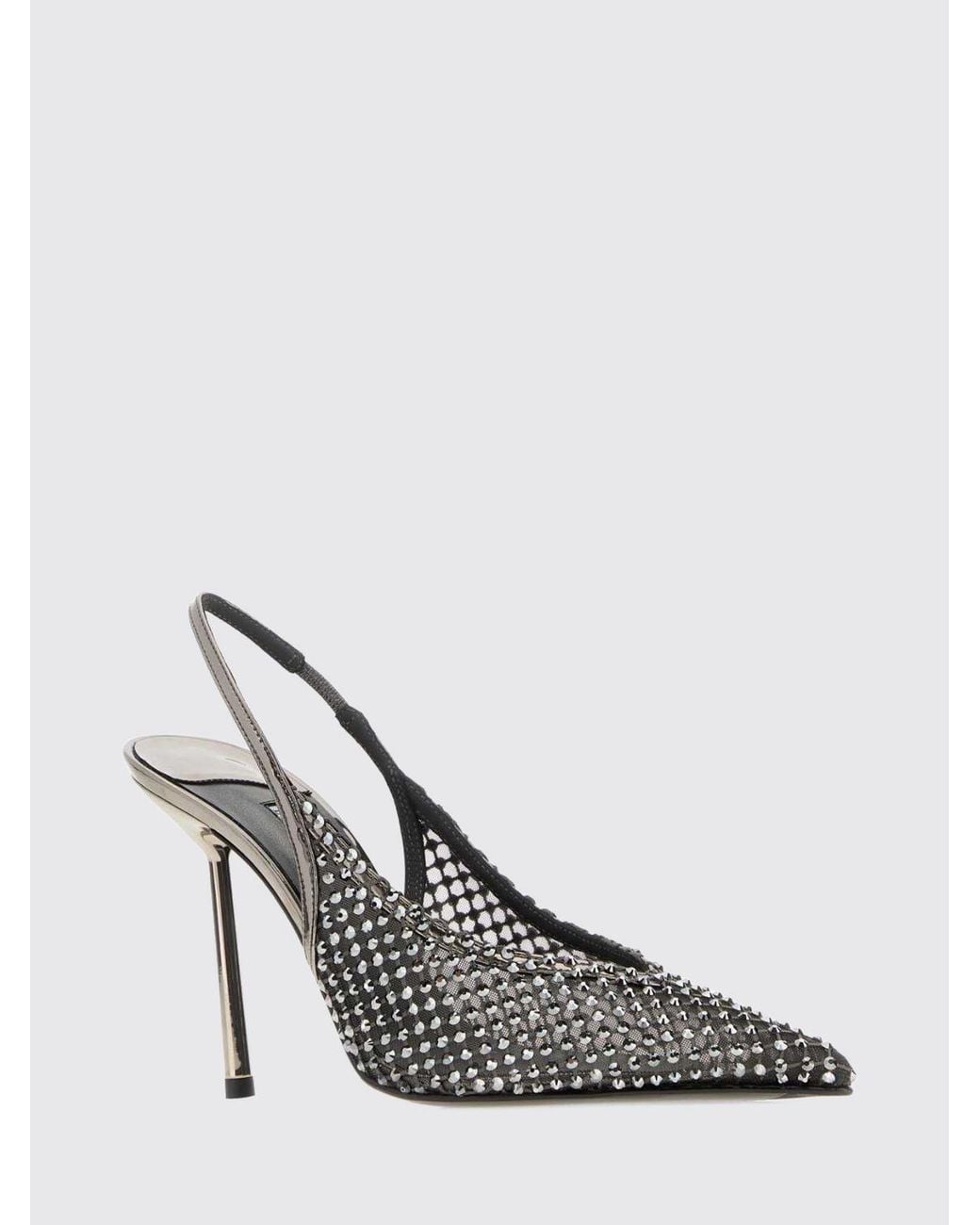 Le Silla White High Heel Shoes