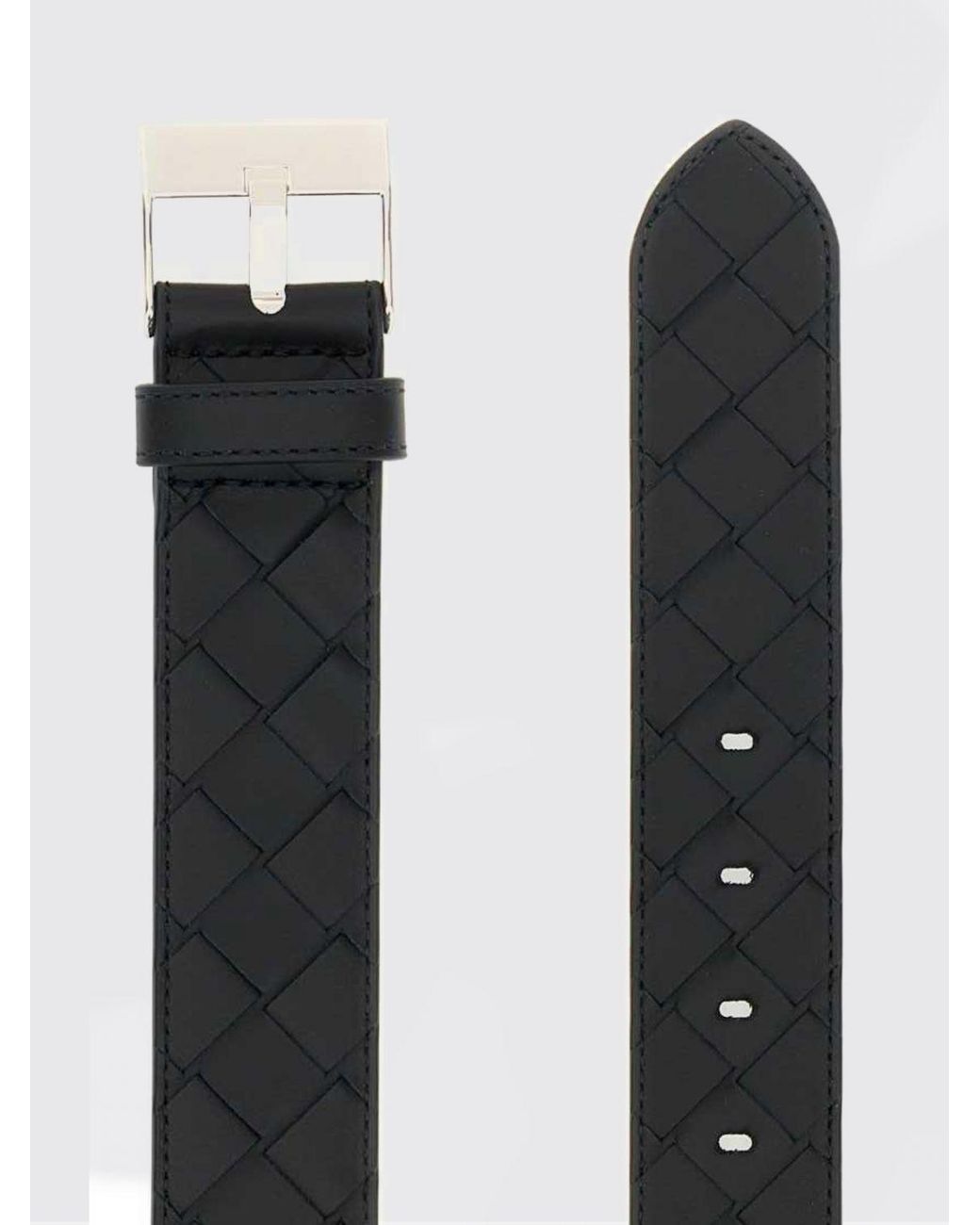 Bottega Veneta White Watch Belt for men