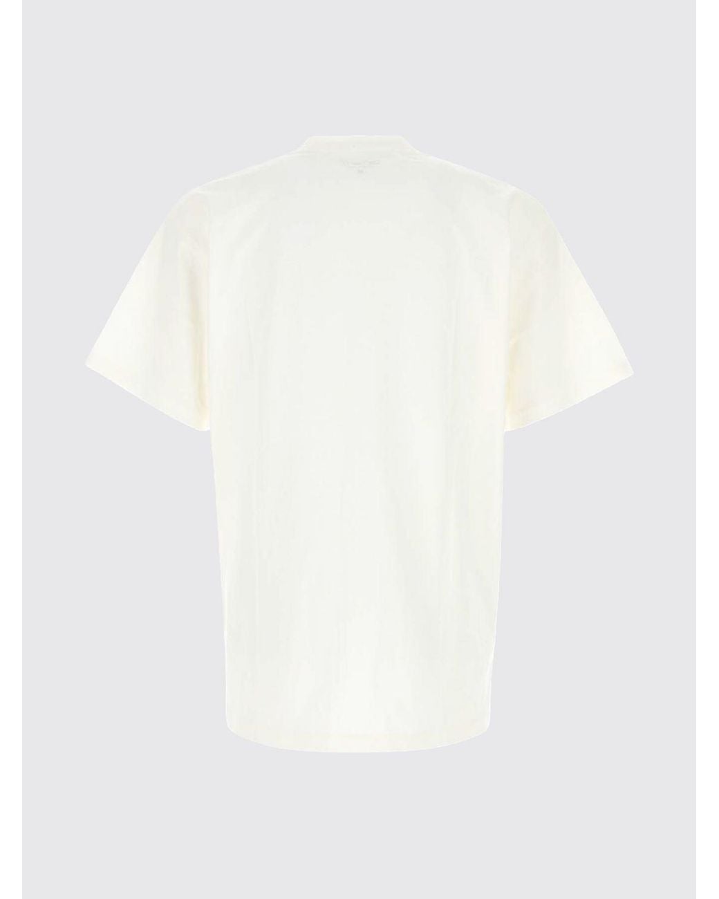 Carhartt White Organic Cotton T-Shirt With Contrast Graphic Print for men