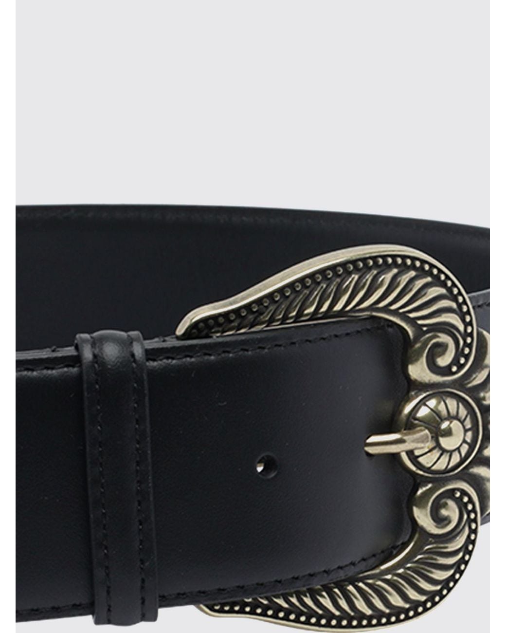 Etro Black Verstellbarer Gürtel Aus Glattem Kalbsleder Von Mit Dornschließe
