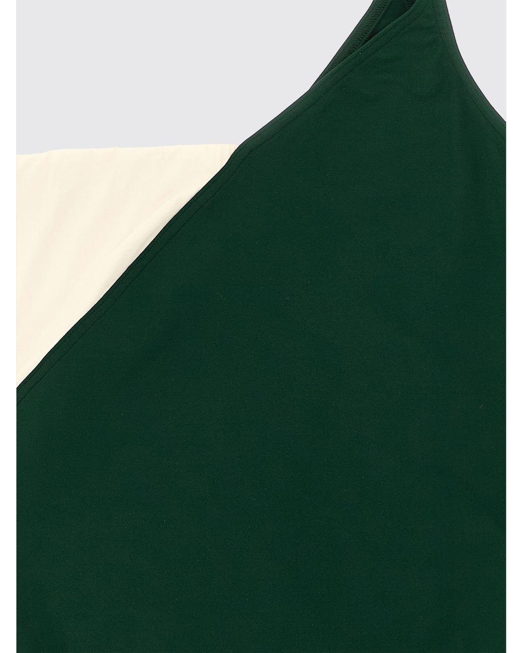 Eres Green One Shoulder One Piece Swimsuit
