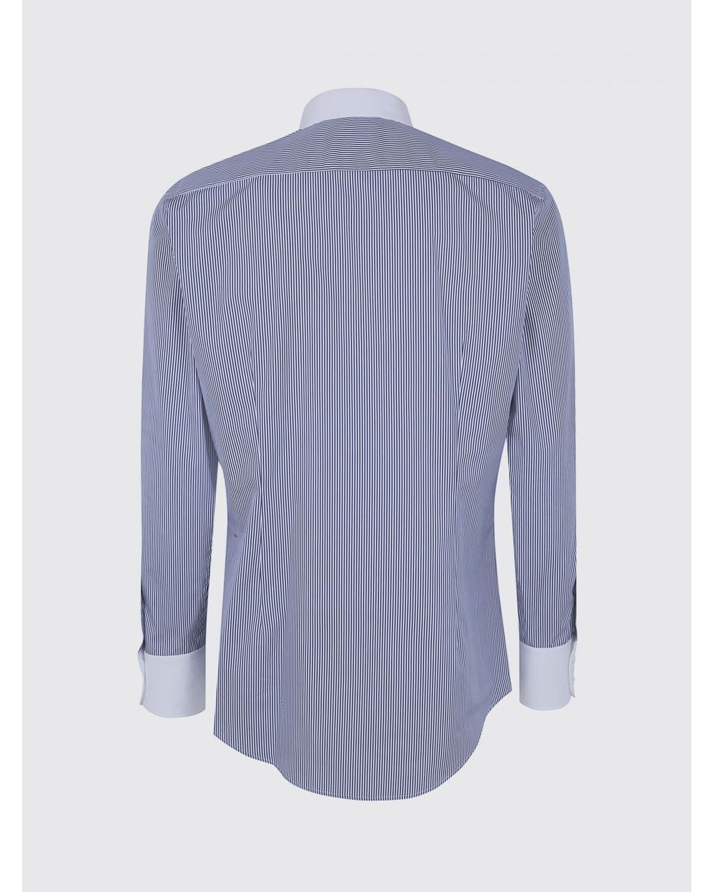 DSquared² Blue Striped Cotton Shirt for men