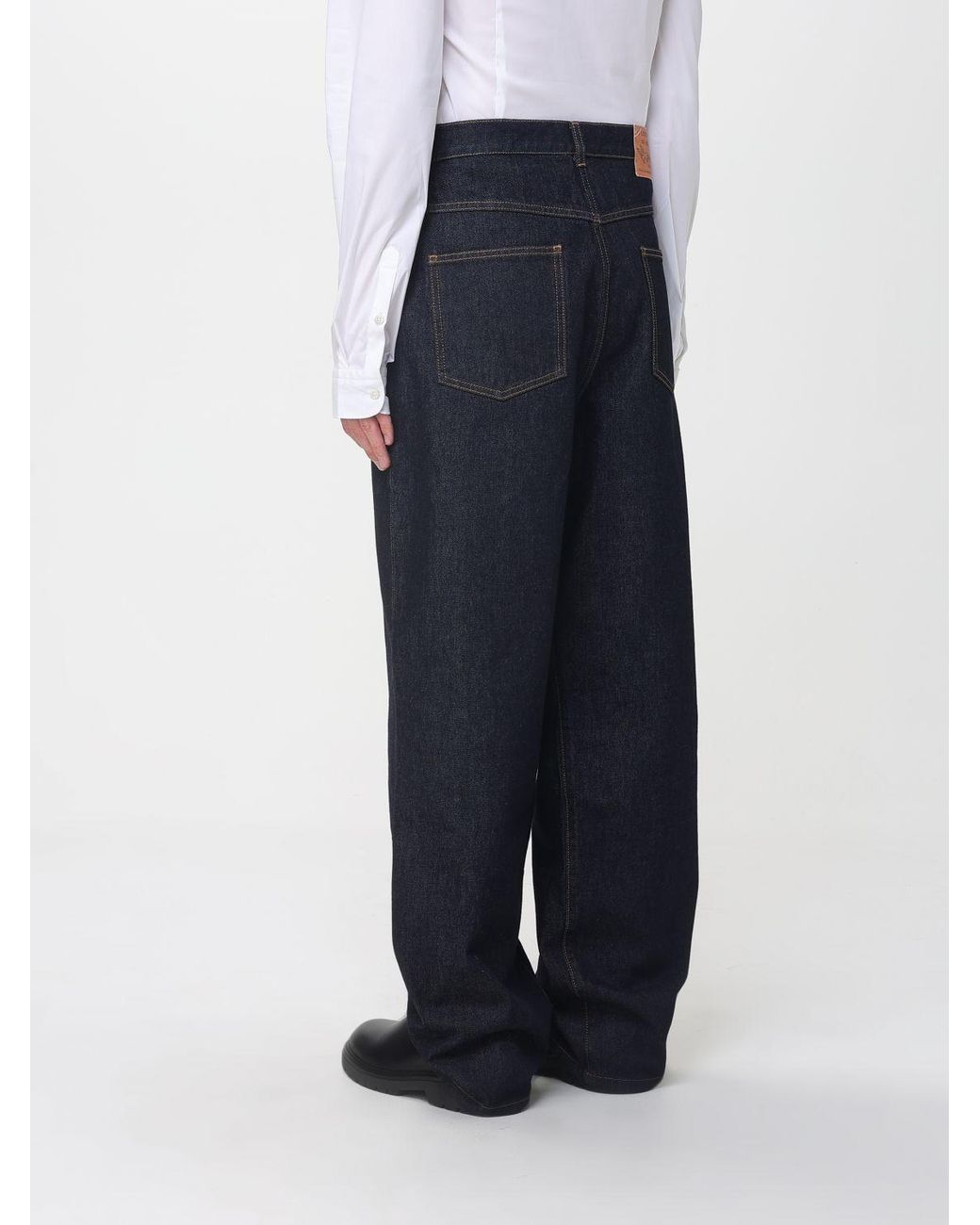 Moschino Couture Blue Wide-Leg Jeans for men