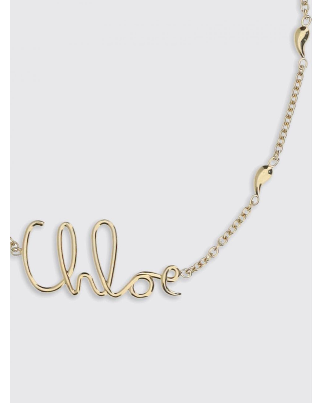Chloé White ChloÉ Iconic Brass Necklace