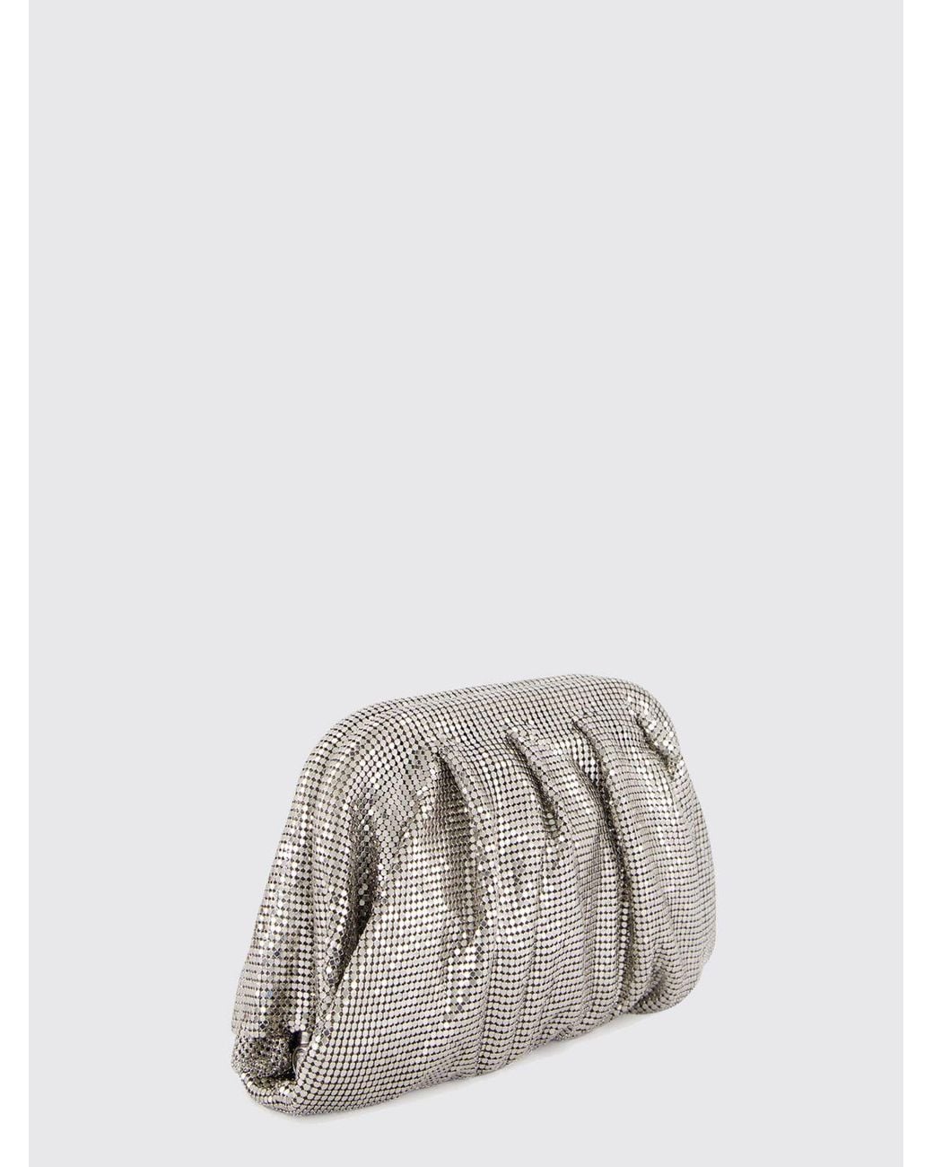 Benedetta Bruzziches Metallic Venus Crystal-Embellished Mini Bag With Removable Strap