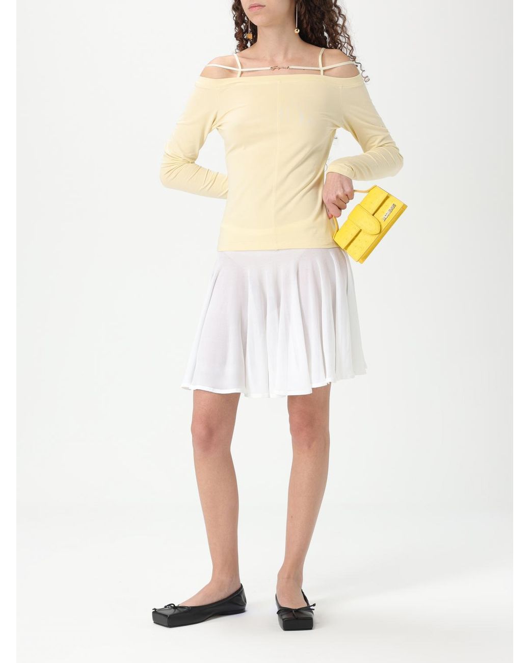 Alaïa White Aline Mini Skirt