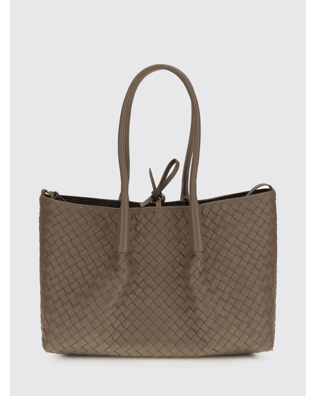 Bottega Veneta Brown Pinacoteca Medium Woven Leather Bag
