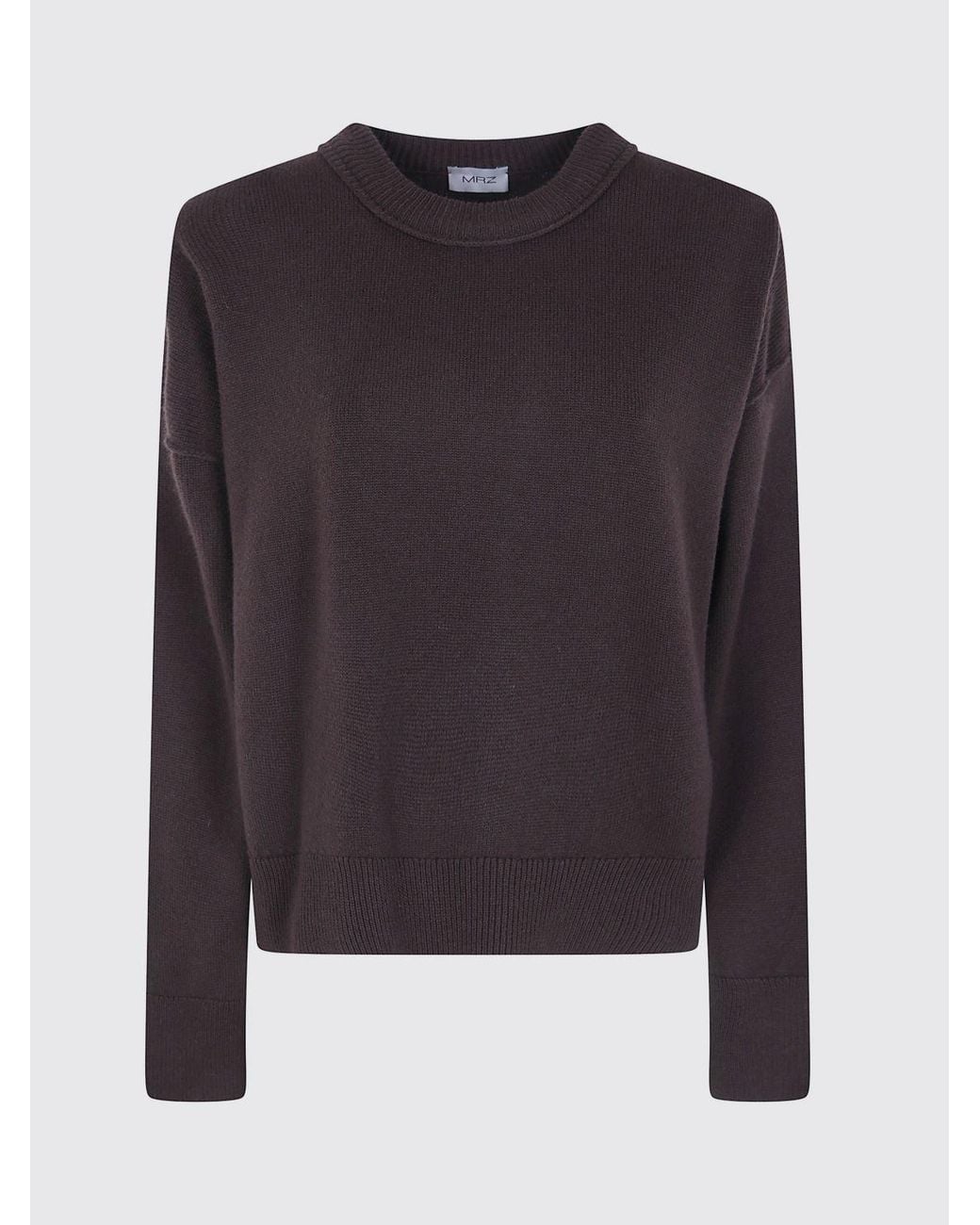 Mrz Multicolor Dropped Shoulder Virgin Wool And Cashmere Crewneck Jumper