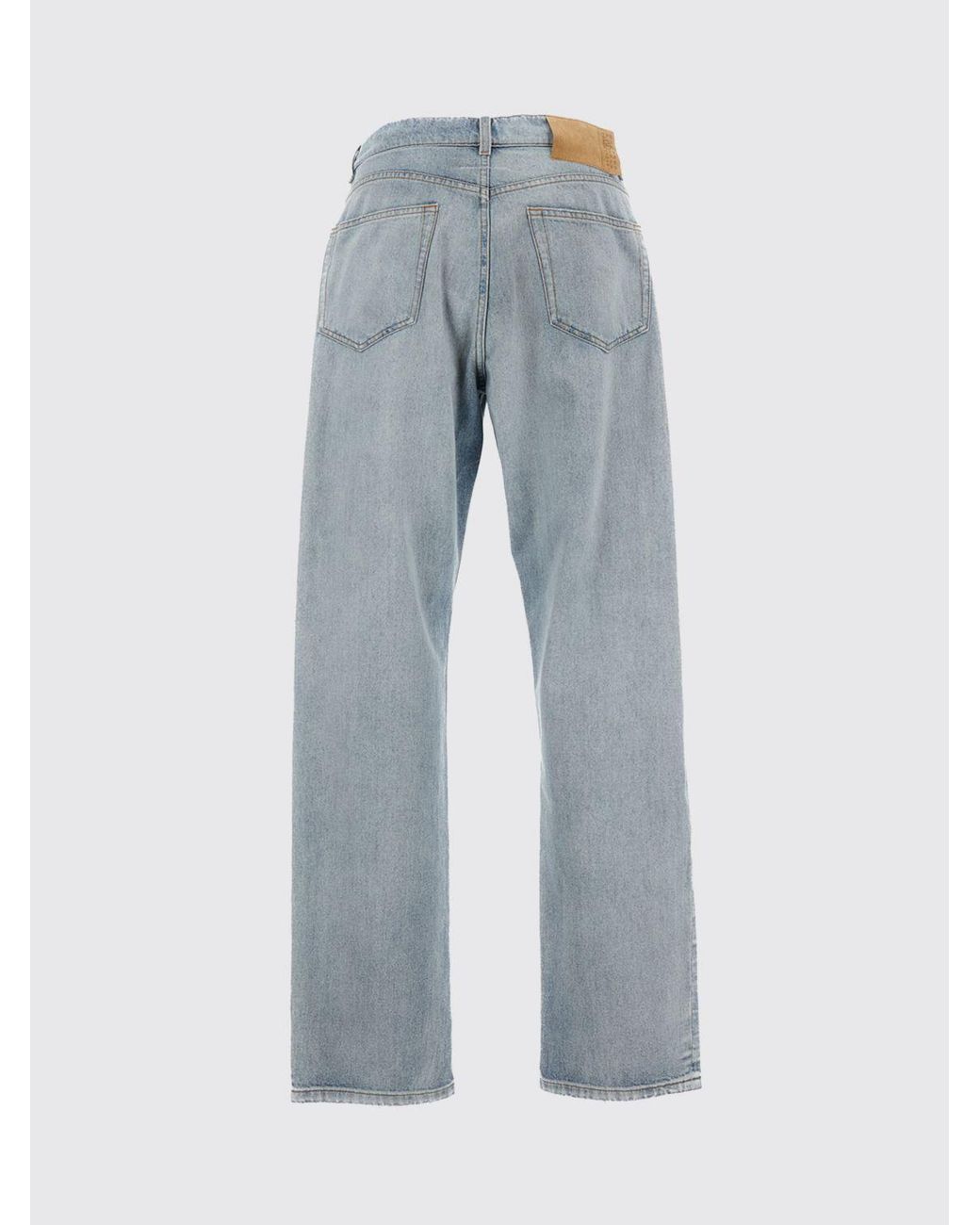 MM6 by Maison Margiela Blue Cotton Denim Straight Jeans for men