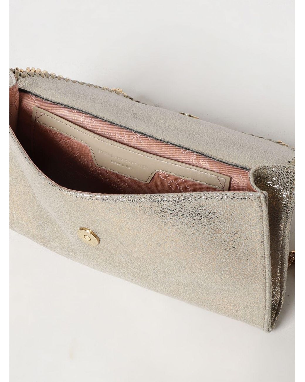Stella McCartney Natural Falabella Mini Wallet On Chain Bag
