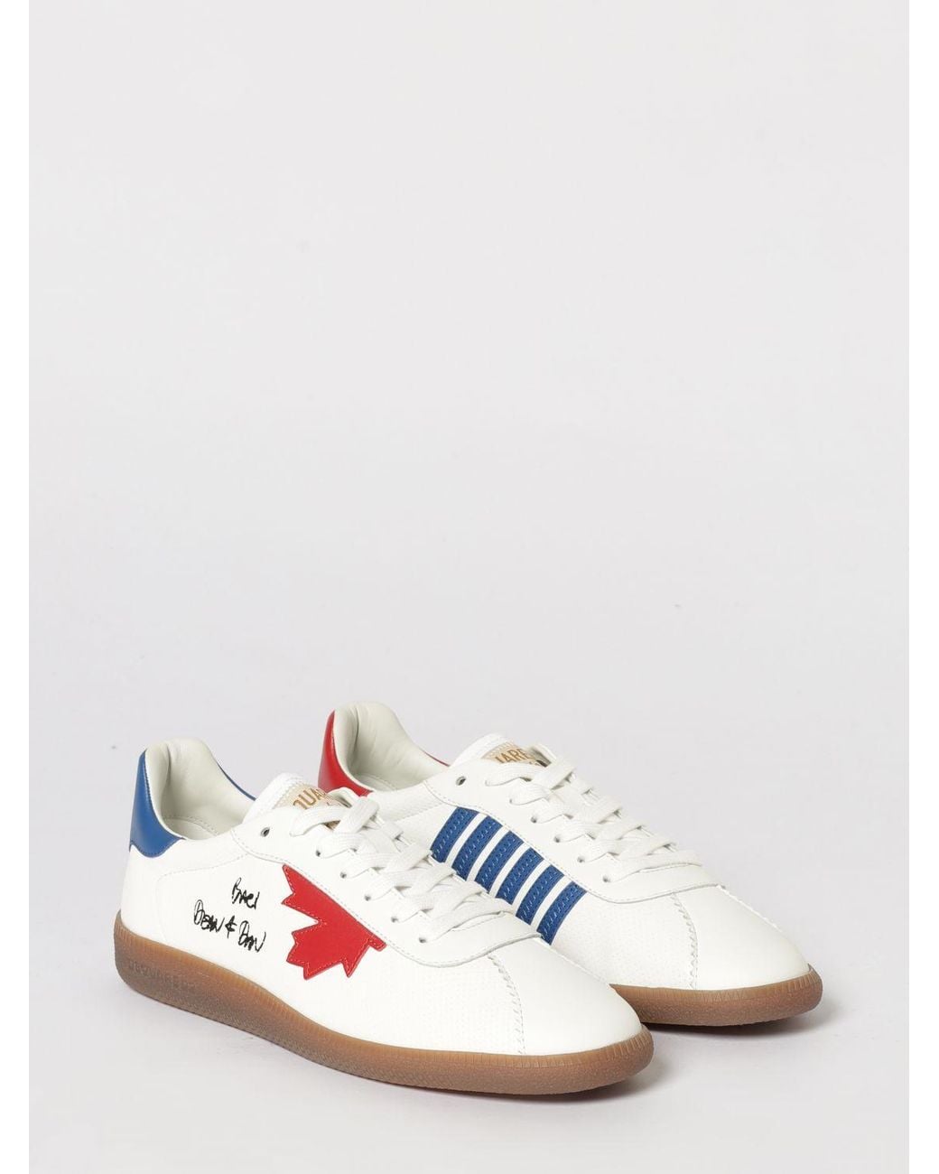 DSquared² Pink Maple Leaf Rebels Sneakers for men