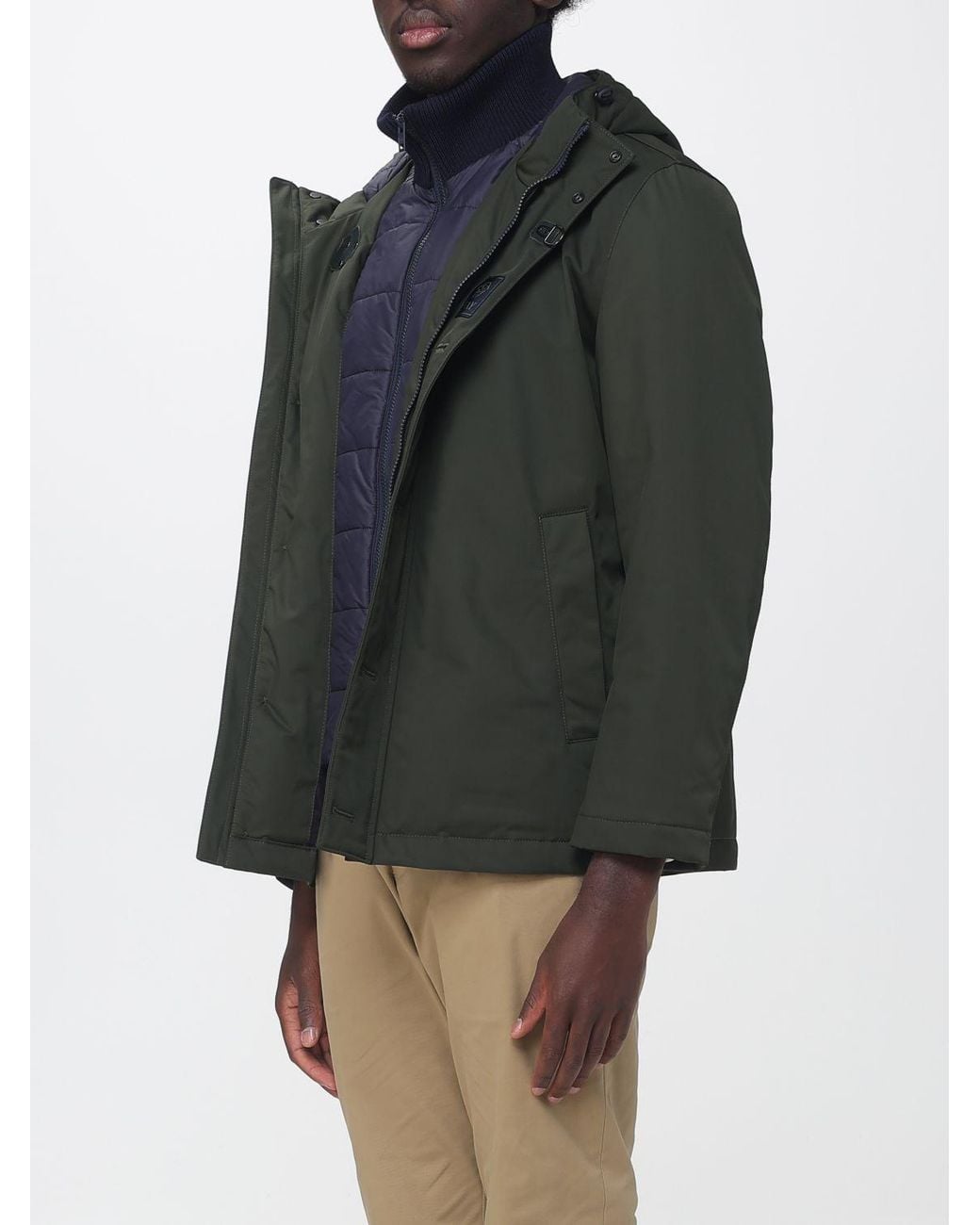Fay Gray Waterproof Parka With Padded Hood And Iconic Toggles for men