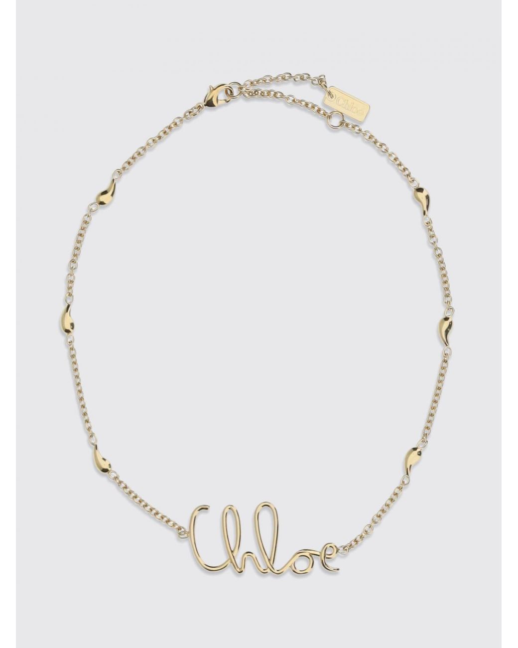 Chloé White ChloÉ Iconic Brass Necklace
