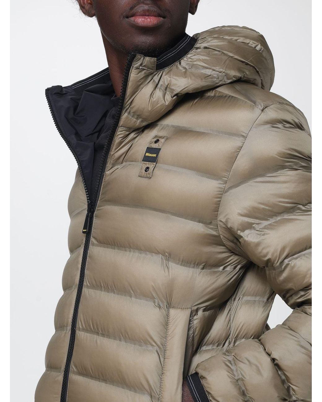 Blauer Blue Reversible Hooded Puffer Jacket for men