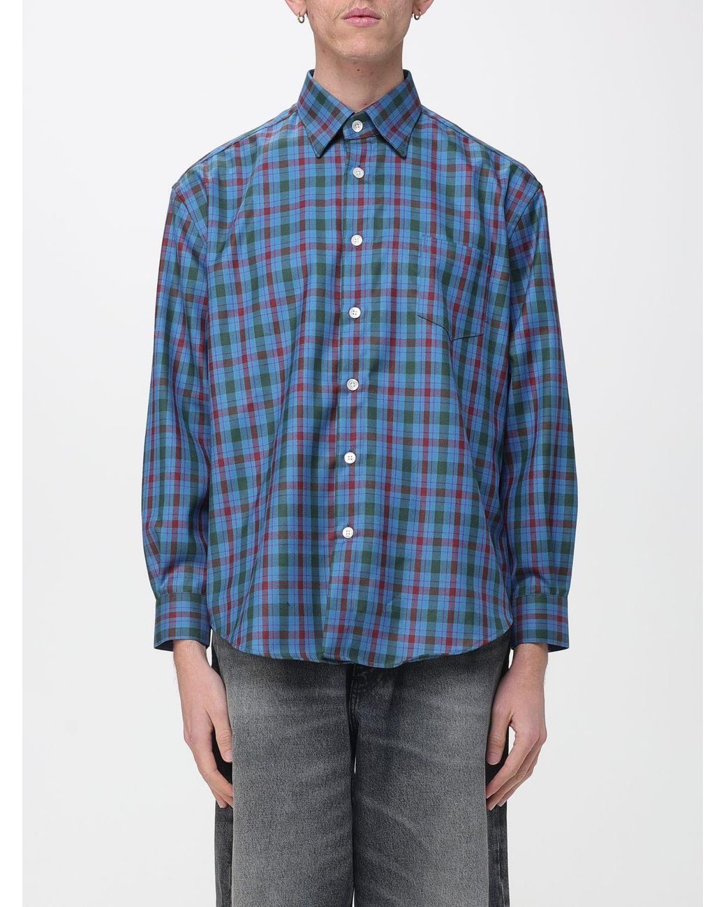 NAMACHEKO Blue Shirt for men