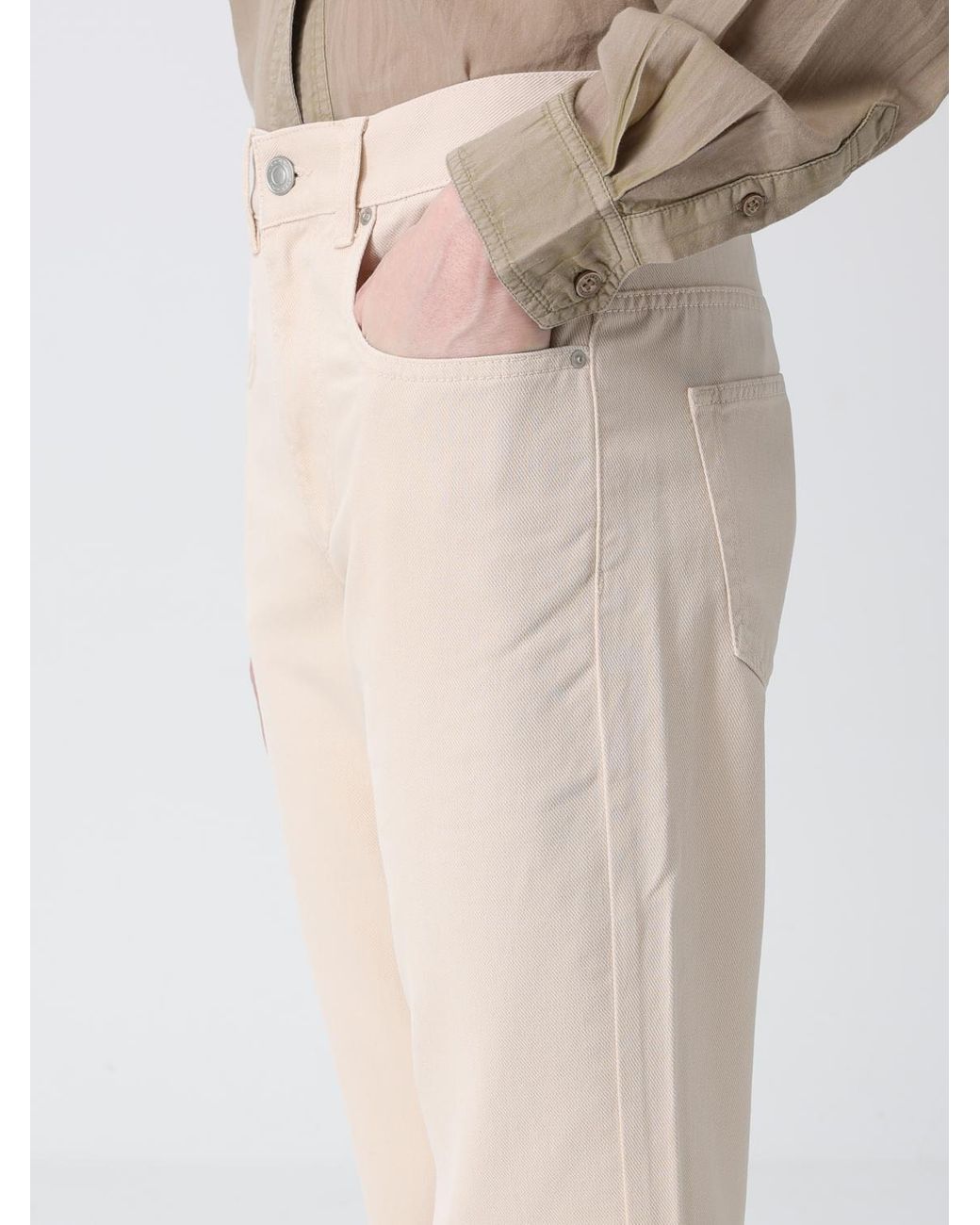 Isabel Marant Natural Straight Denim Jeans