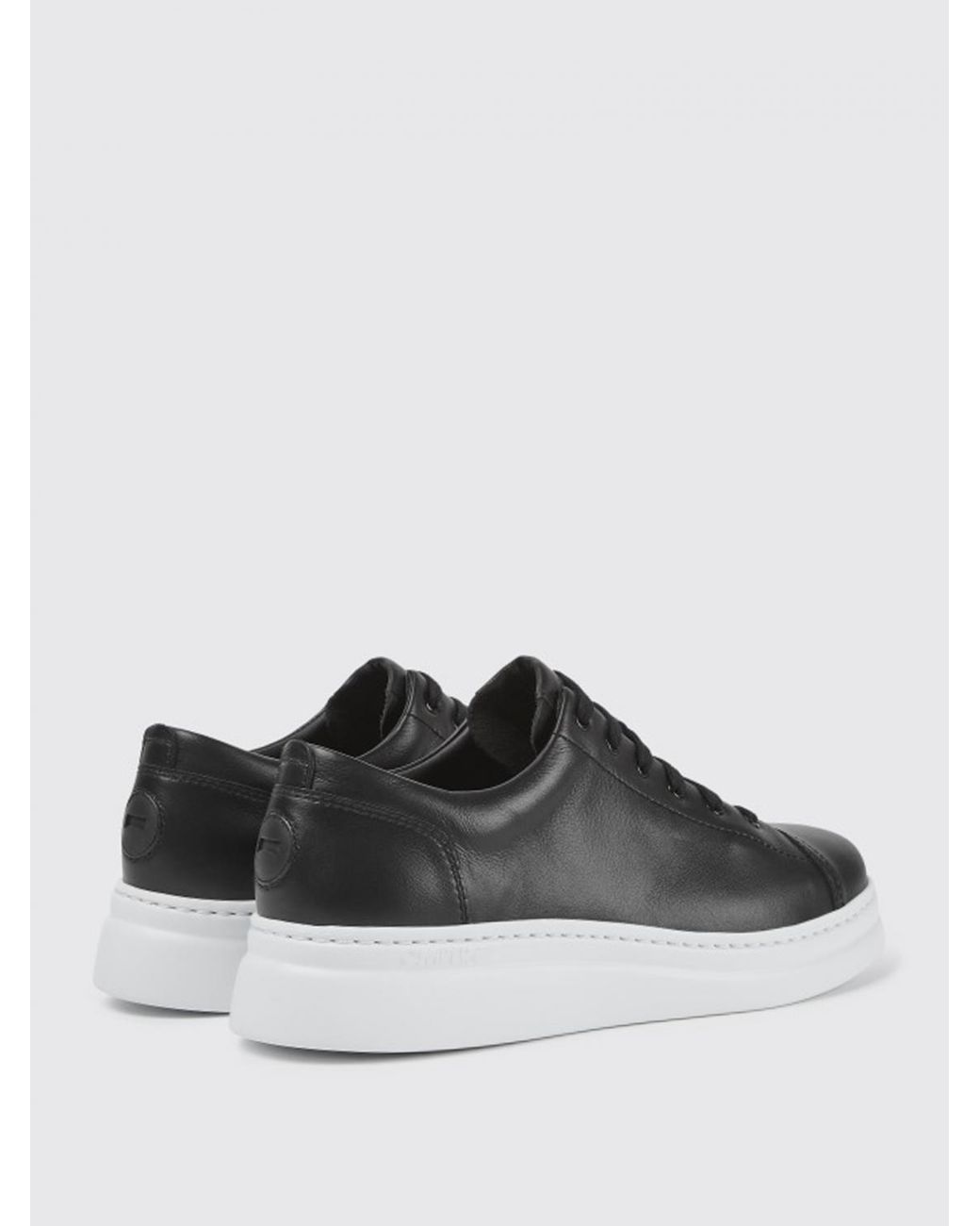 Camper Black Runner Up Sneakers In Calfskin