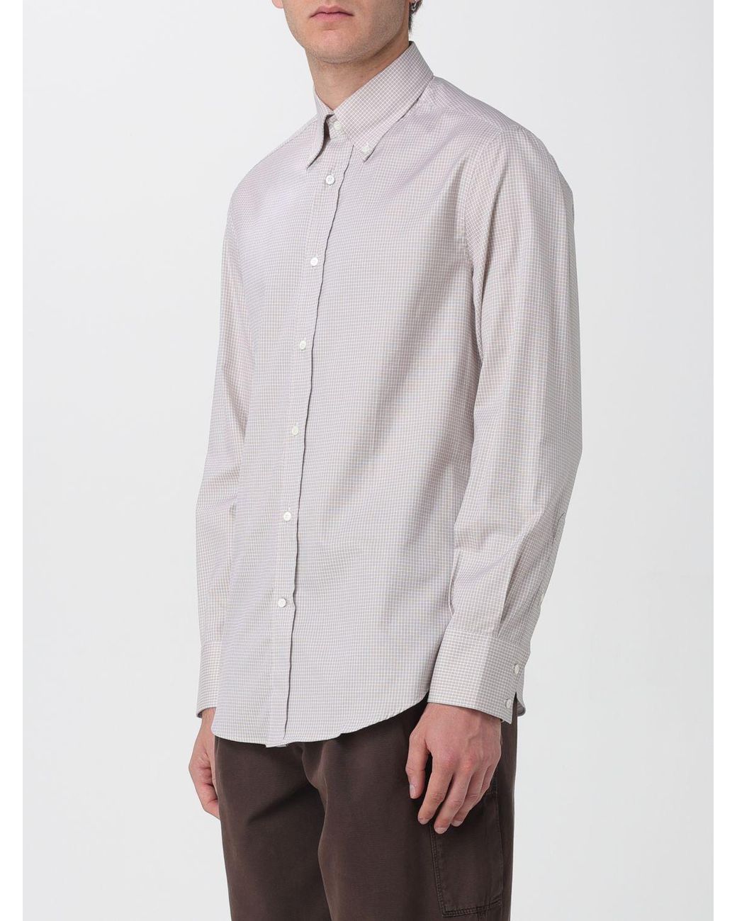 Brunello Cucinelli Gray Shirt for men