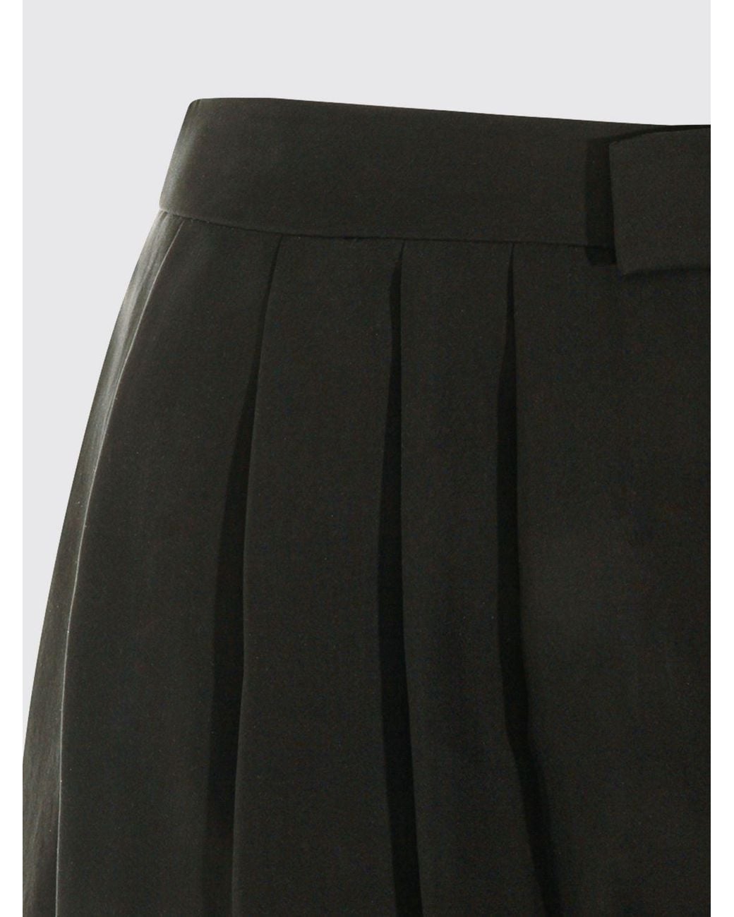 Saint Laurent Black Silk Tailored Trousers