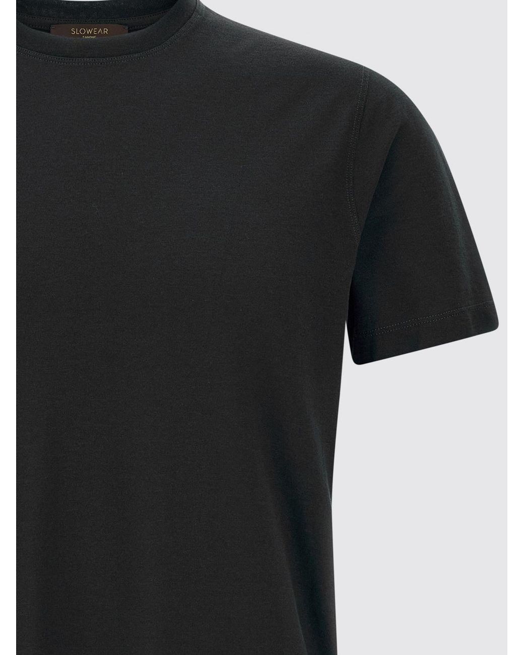 Zanone Black Basic T-Shirt for men