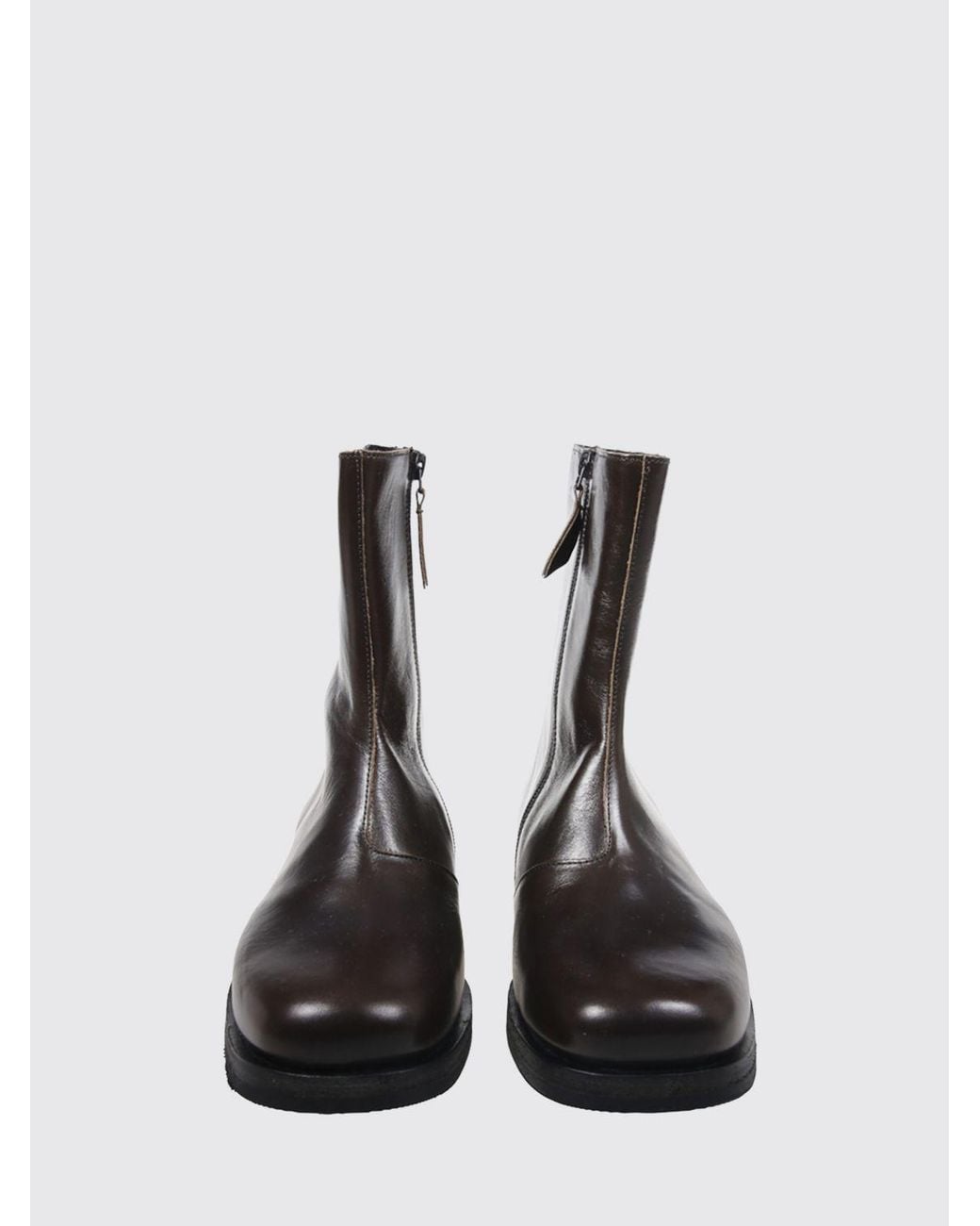 Our Legacy Black Camion Calfskin Ankle Boots With Vibram Sole for men