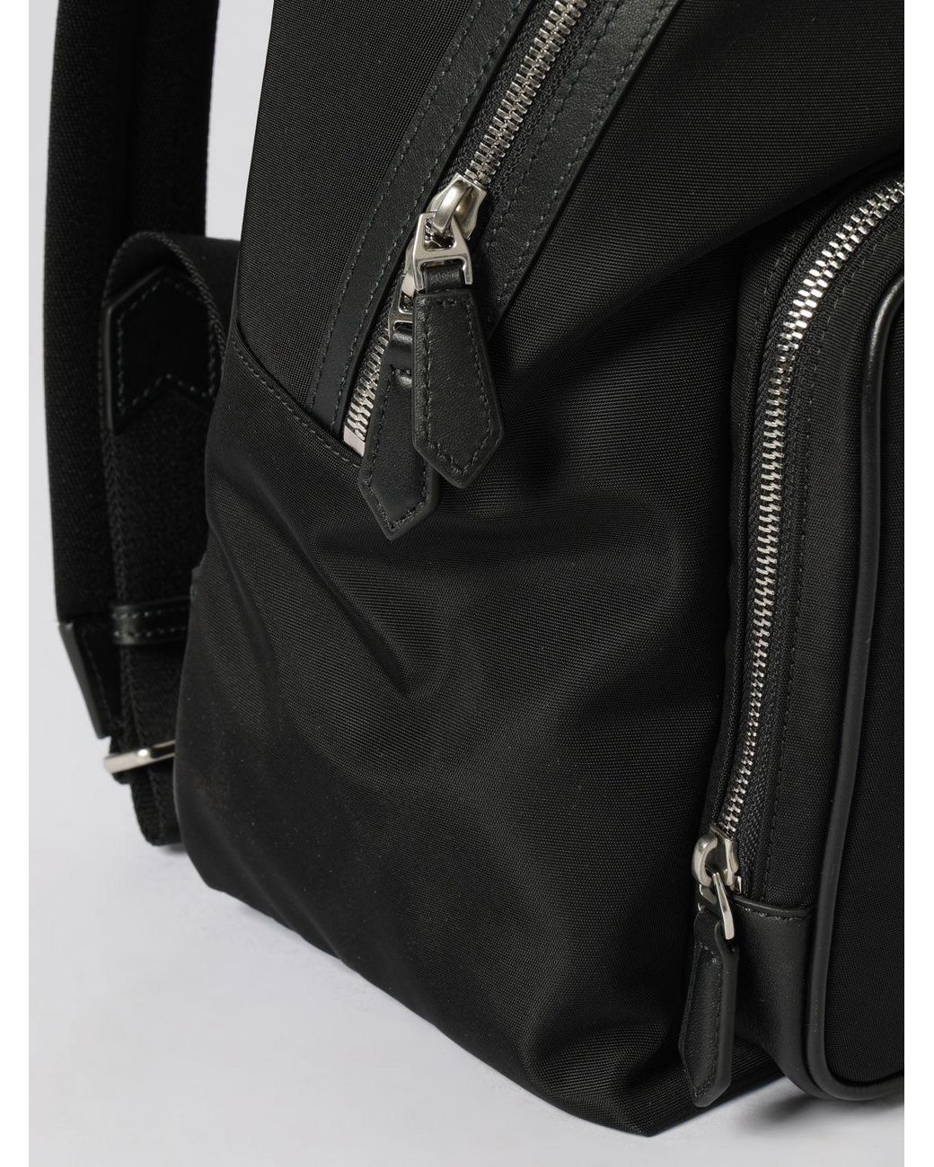 Bally Black Nylon Backpack for men