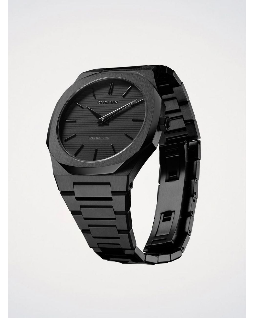 D1 Milano Black Ultra Thin Shadow 40 Mm Watch for men