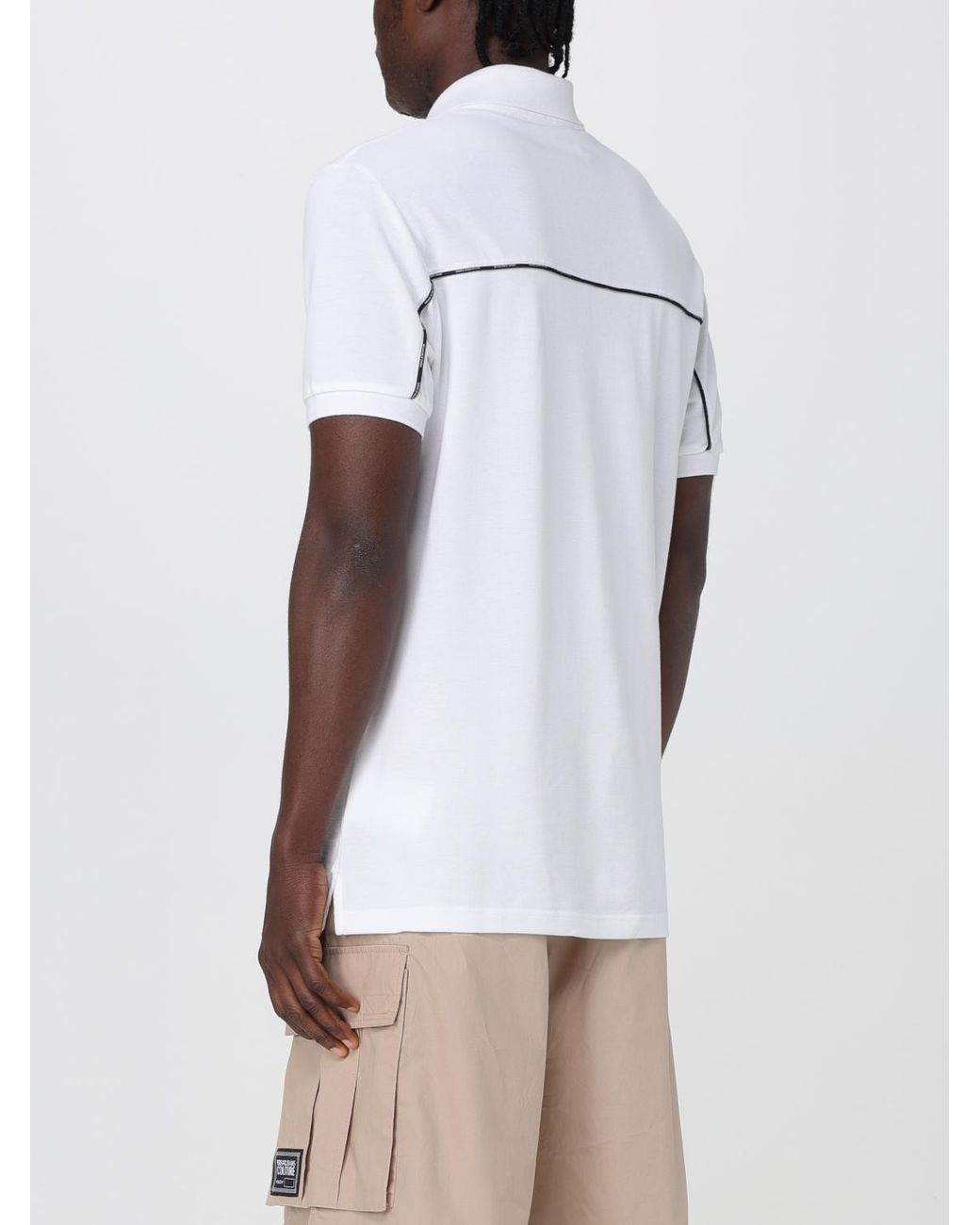 Versace Jeans Couture White Polo Shirt for men