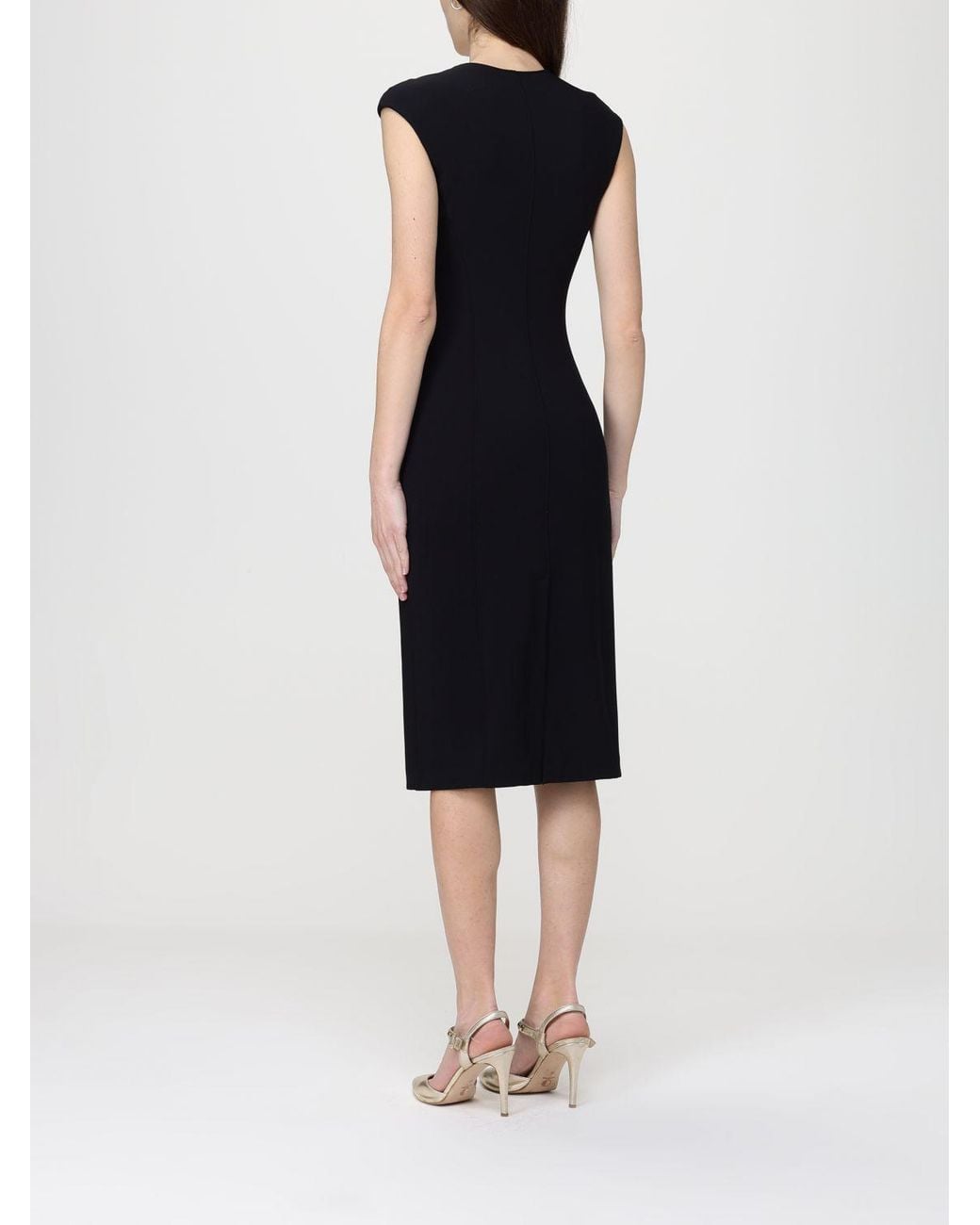 Elisabetta Franchi Black Corset Dress