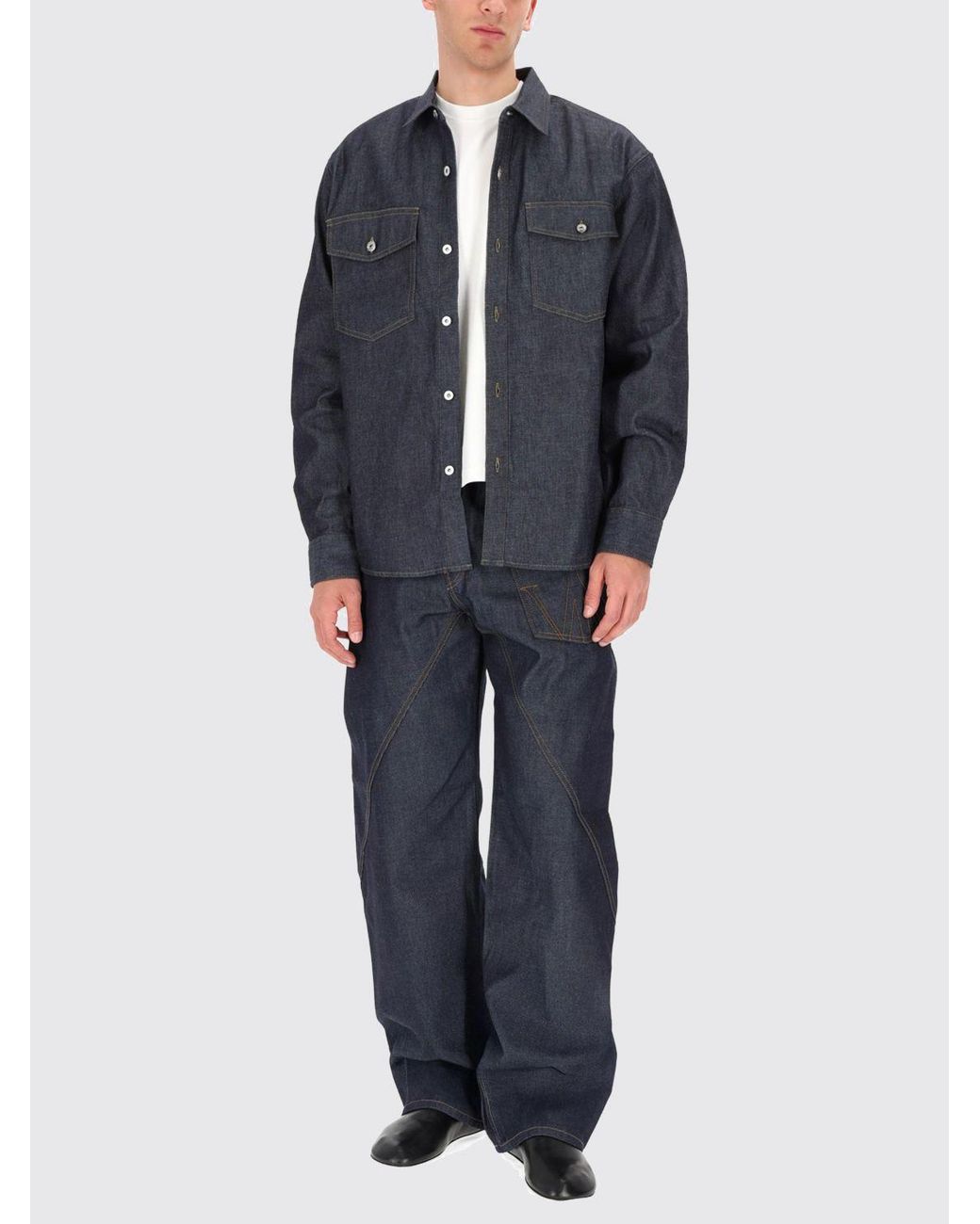 J.W. Anderson Blue Cotton Casual Shirt for men
