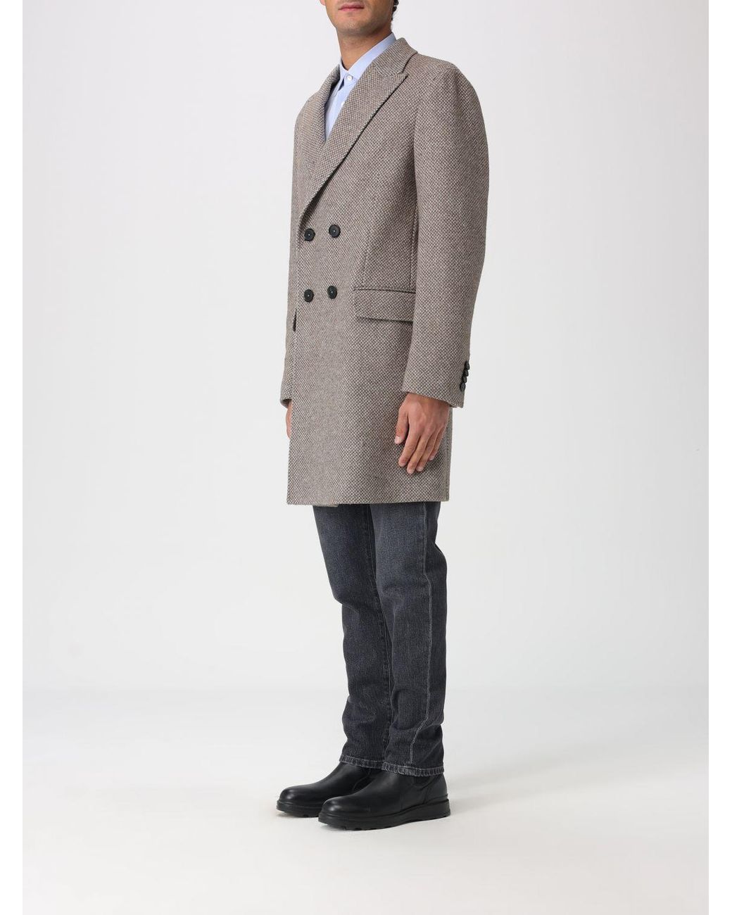 Zegna Gray Coat for men