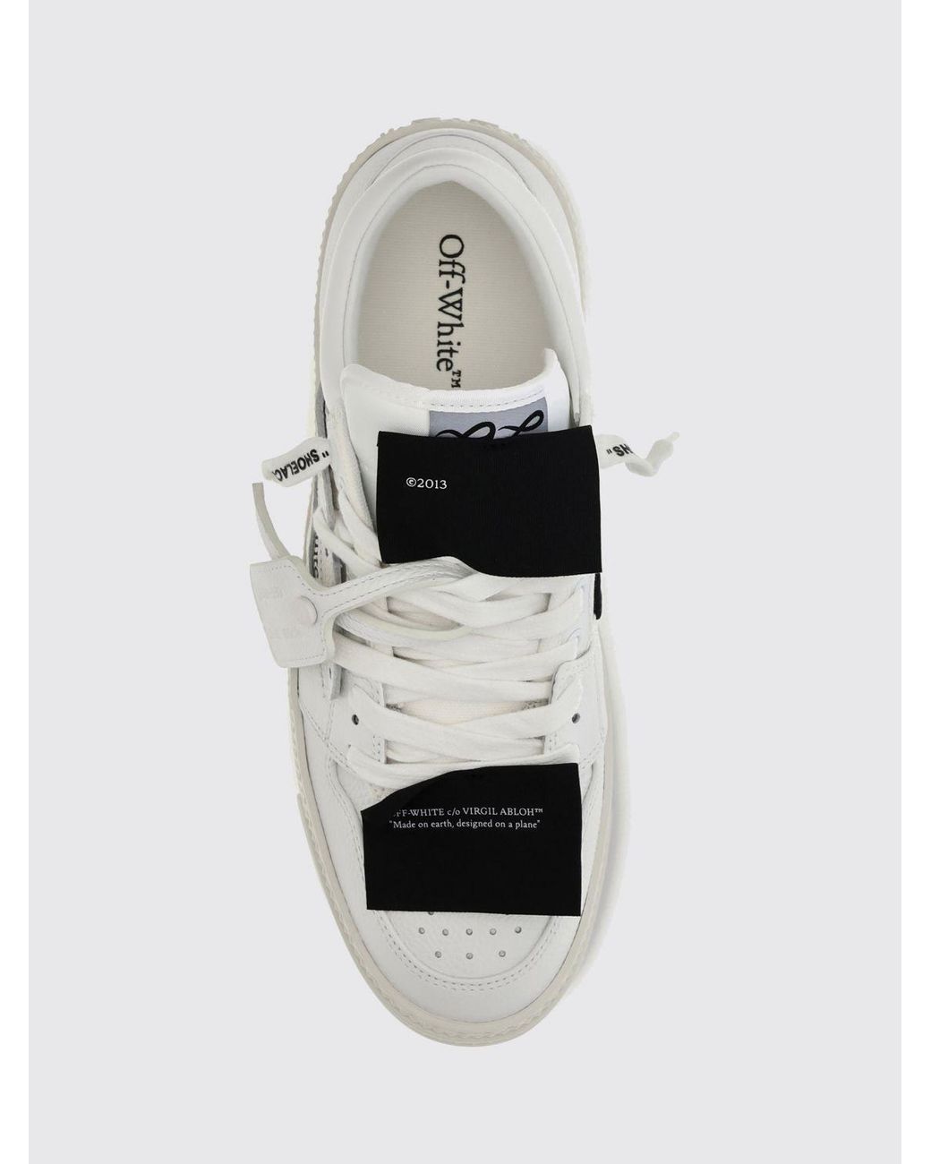 Off-White c/o Virgil Abloh Natural 3.0 Court Grained Calfskin Low Top Sneakers for men