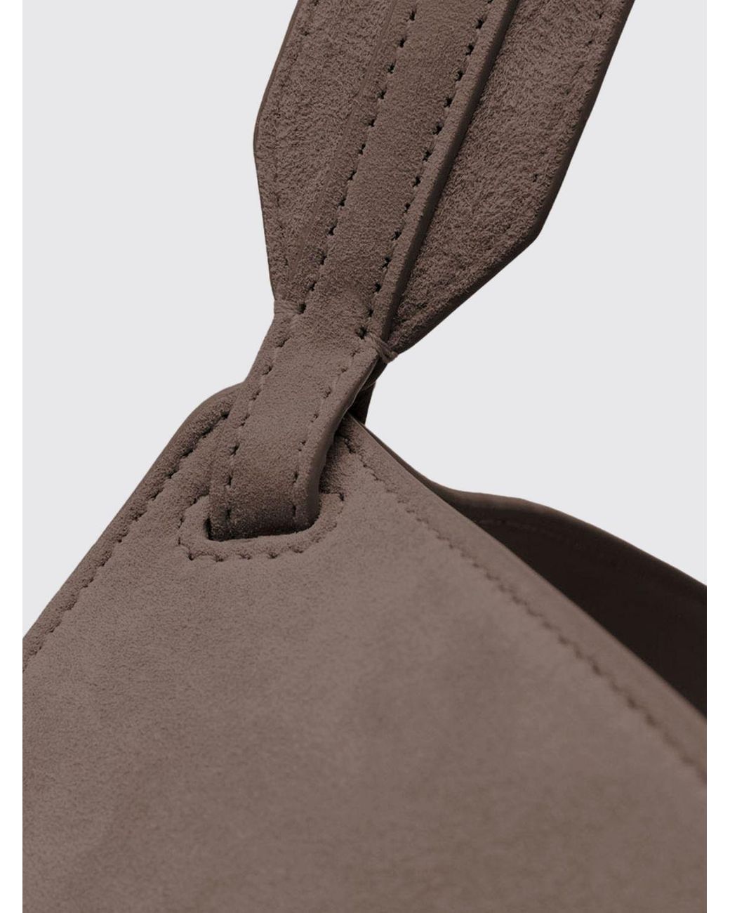 Khaite Brown Lotus Suede Bag