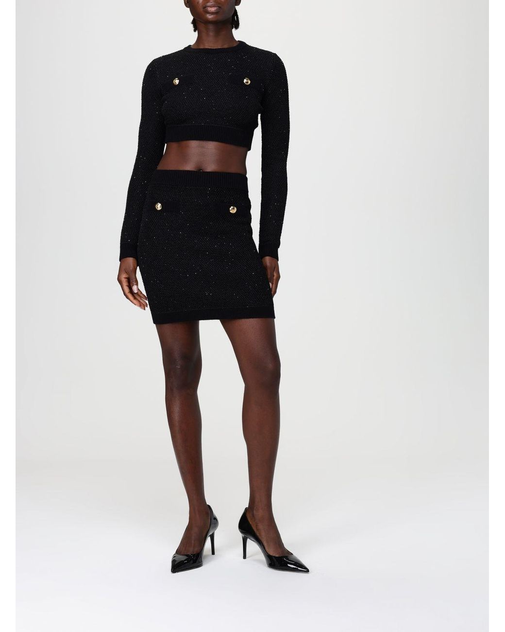 Elisabetta Franchi Black Skirt