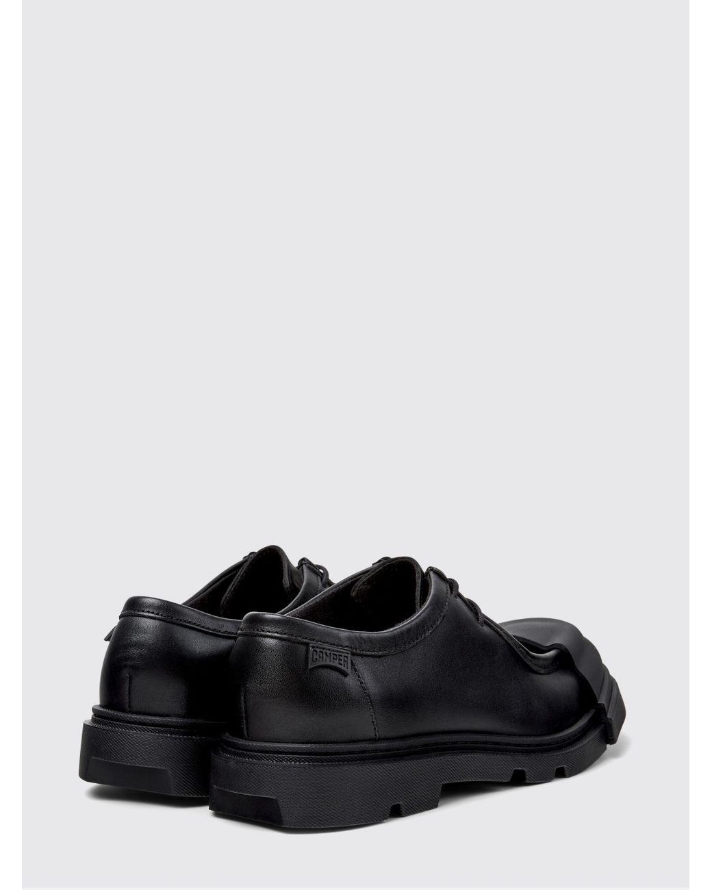 Camper White Junction Leather And Rubber Derby Shoes